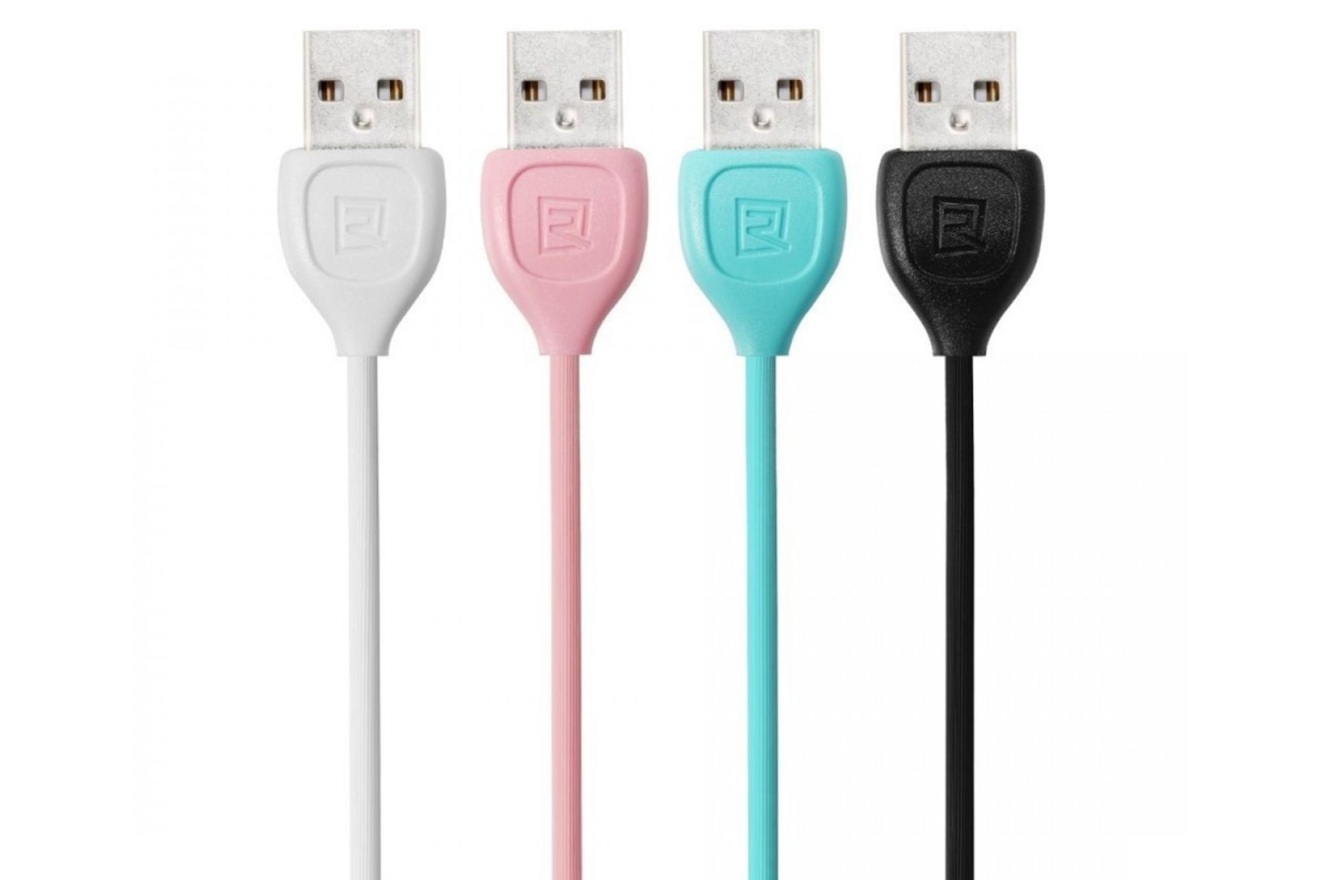 رنگ بندی کابل شارژ USB ریمکس USB به Lightning مدل RC-050i Lesu با طول 1 متر