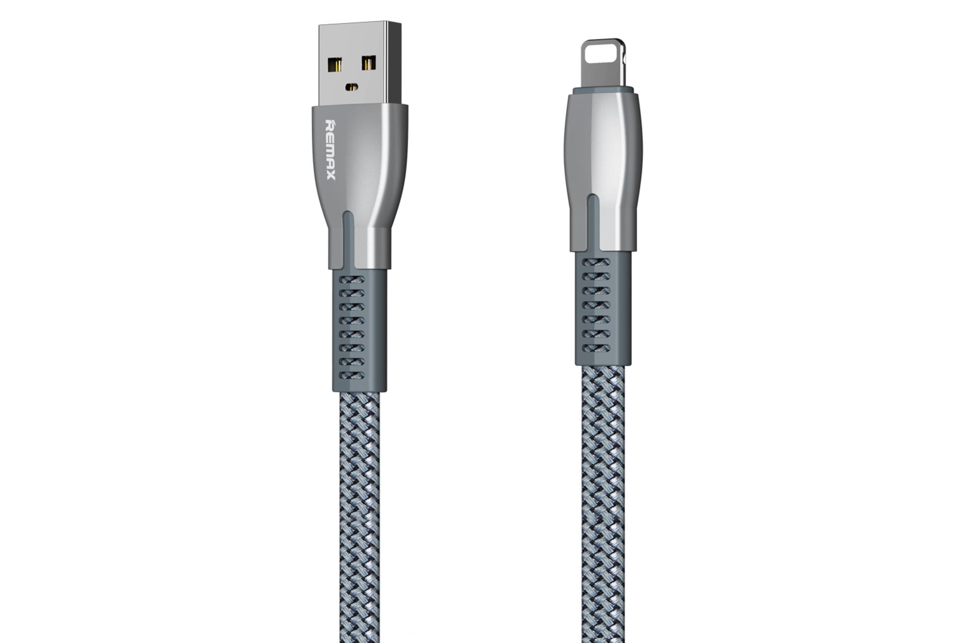 کابل شارژ USB ریمکس USB به Lightning مدل RC-159i Gonro Series با طول 1 متر نقره ای