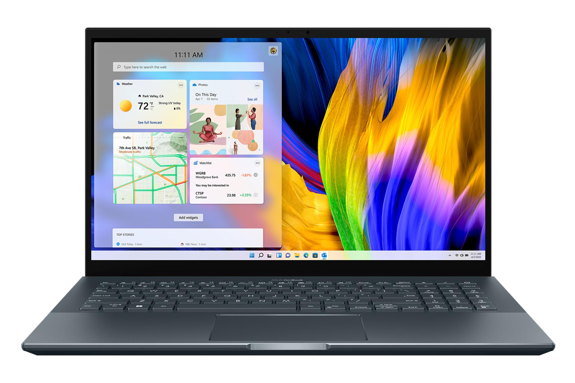 نمای جلو لپ تاپ ایسوس UM535QE