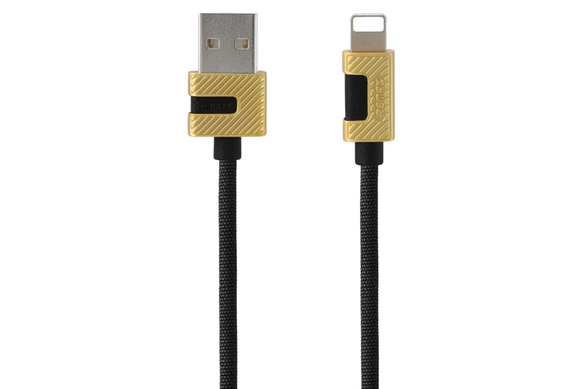 کابل شارژ USB ریمکس USB به Lightning مدل RC-089i با طول 1 متر مشکی