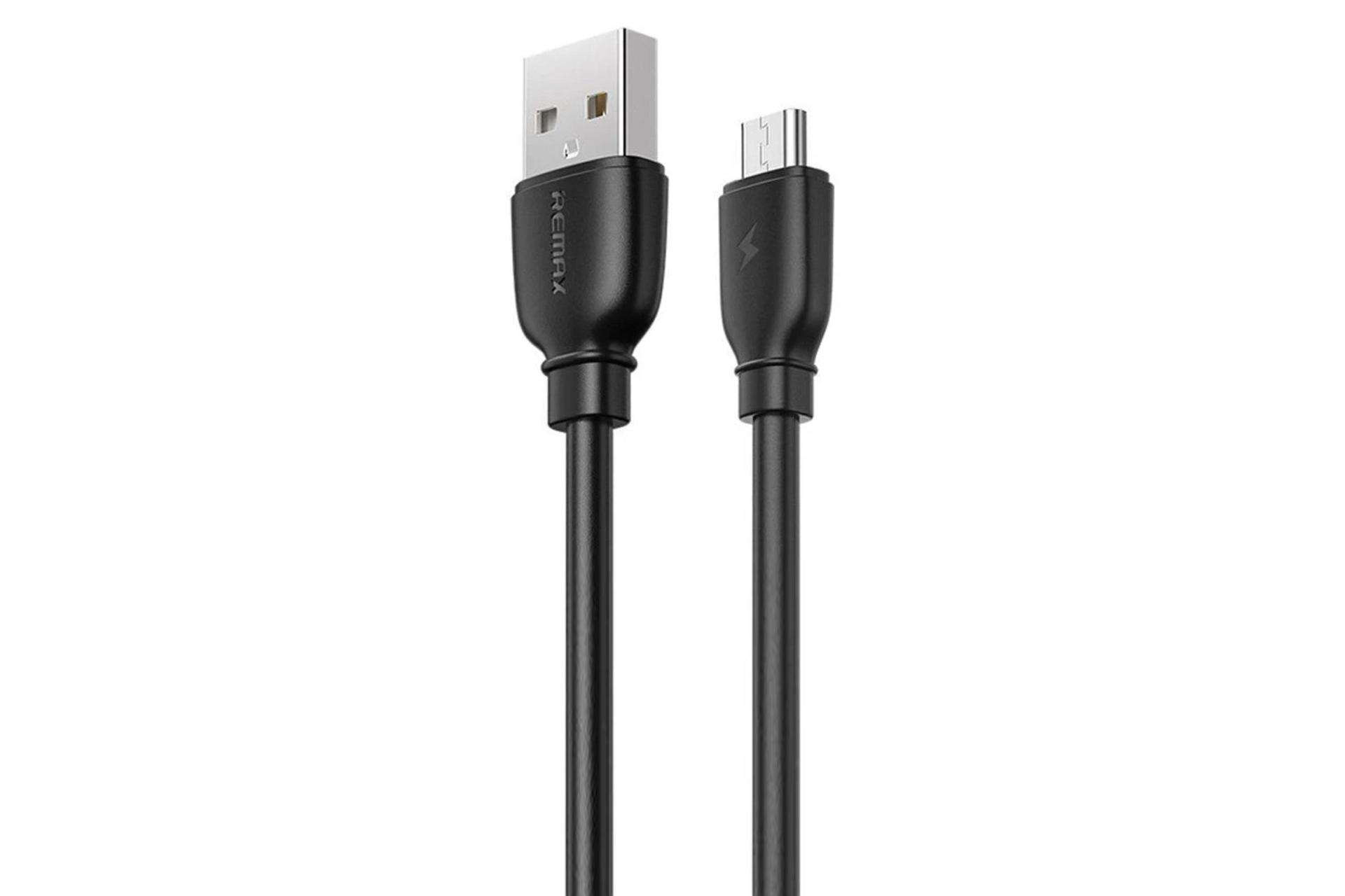 کابل شارژ USB ریمکس USB به Micro-USB مدل RC-138m با طول 1 متر مشکی