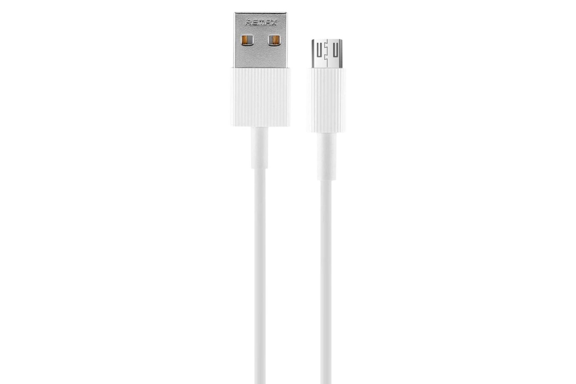 کابل شارژ USB ریمکس USB به Micro-USB مدل Mini Chaino RC-120m با طول 0.3 متر سفید