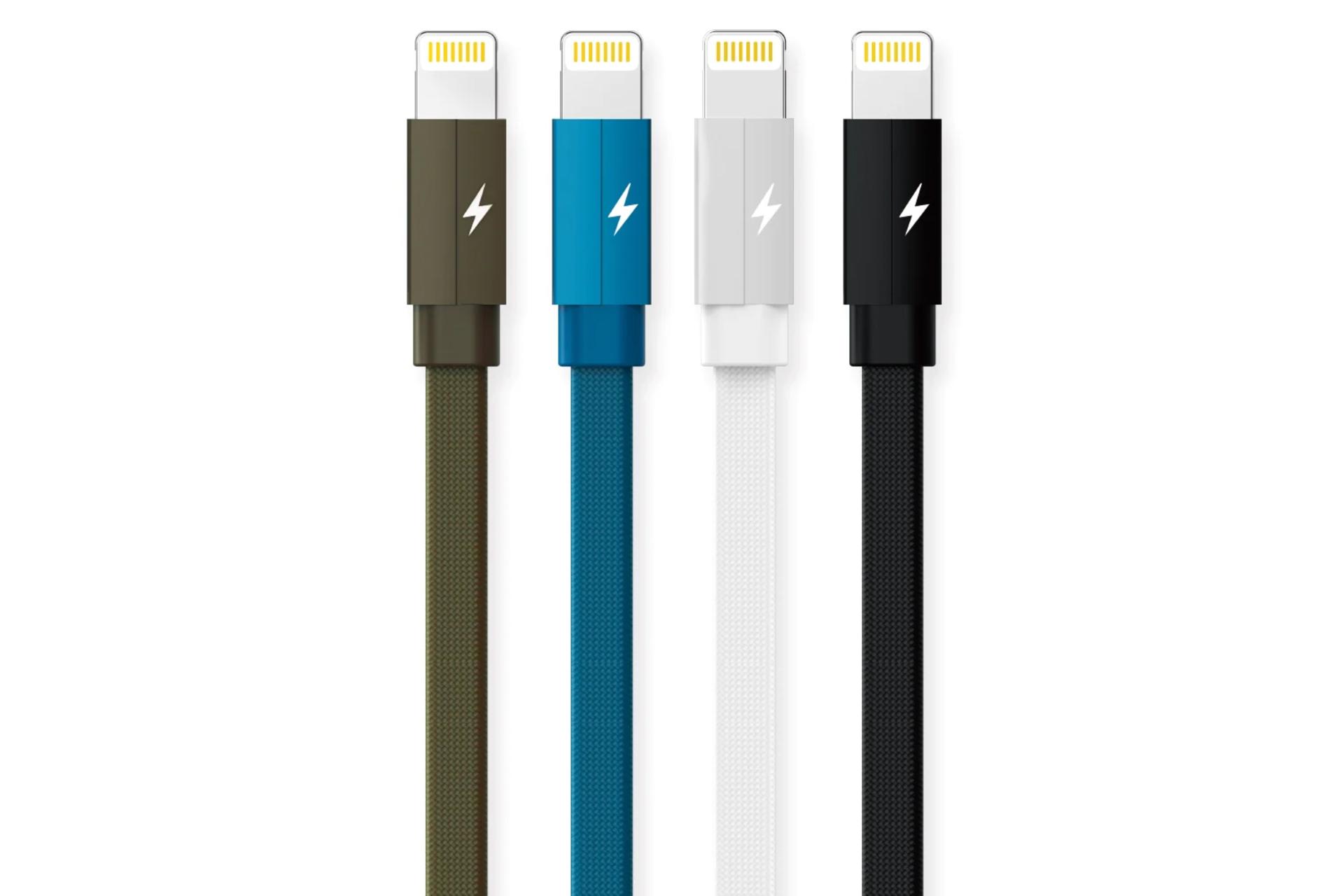 رنگ بندی کابل شارژ USB ریمکس USB به Lightning مدل RC-094i Kerolla با طول 1 متر