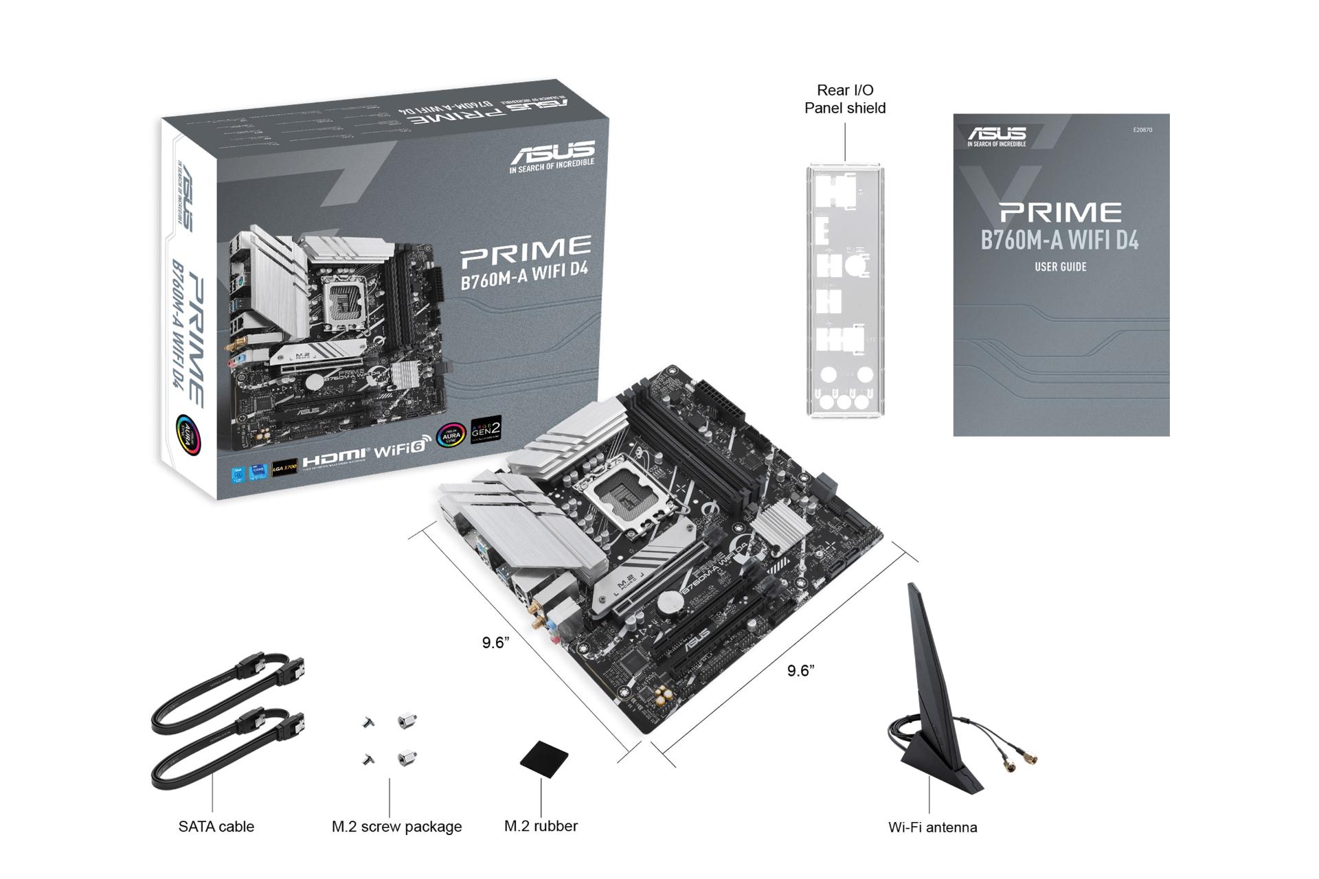 اقلام همراه مادربرد ایسوس ASUS PRIME B760M-A WIFI D4-CSM