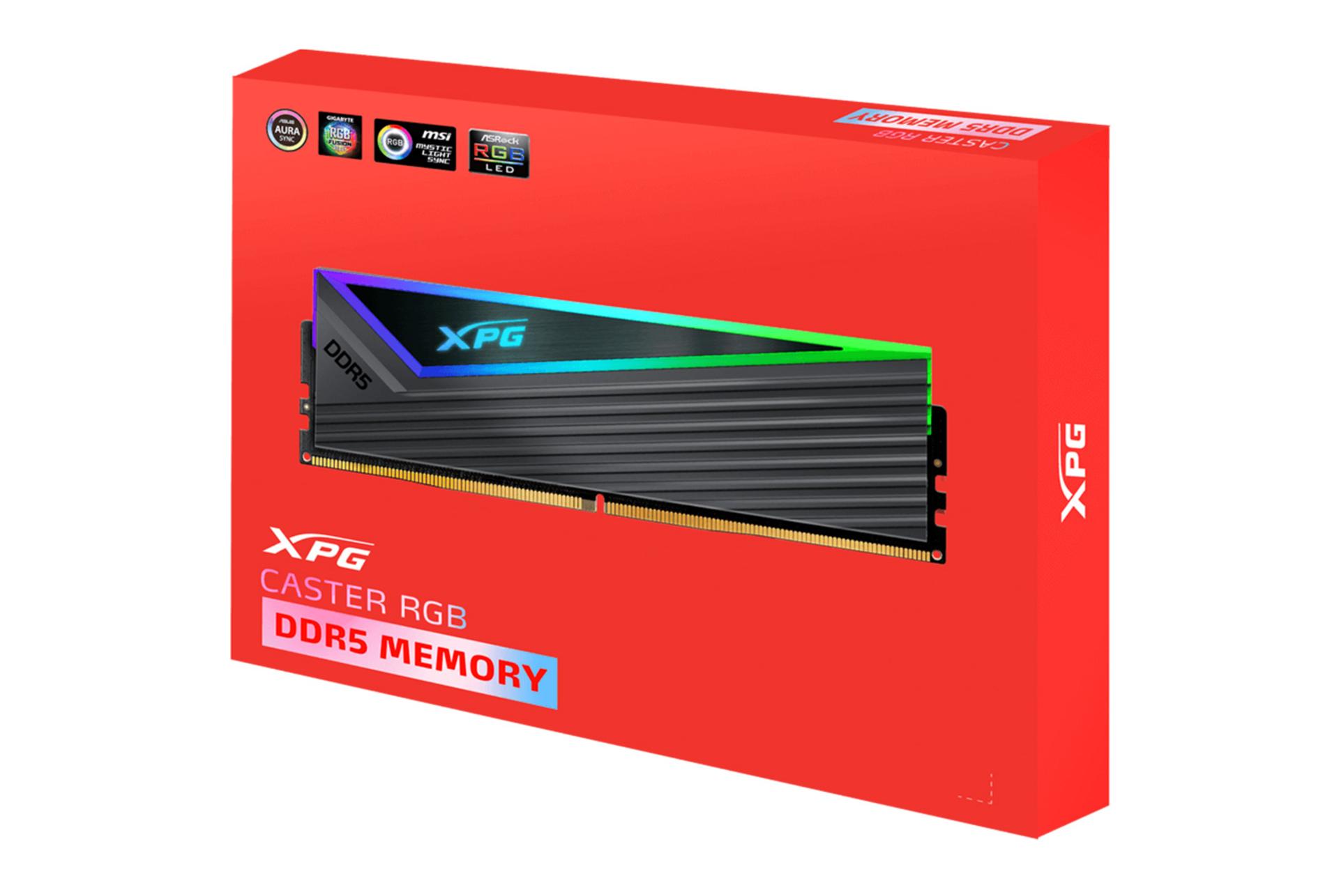 جعبه رم ای دیتا ADATA XPG CASTER RGB 32GB (2x16) DDR5-6400 CL40