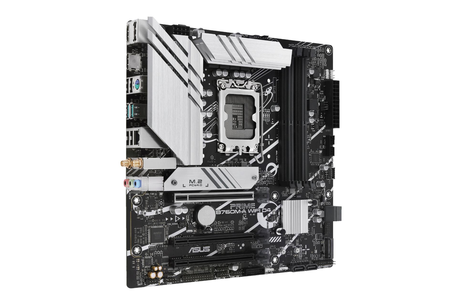 نمای کناری مادربرد ایسوس ASUS PRIME B760M-A WIFI D4-CSM