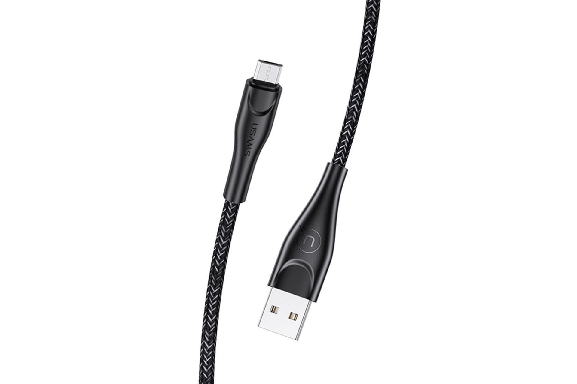 کانکتور کابل شارژ USB یوسمز USB به Micro-USB مدل US-SJ393 U41 با طول 1 متر