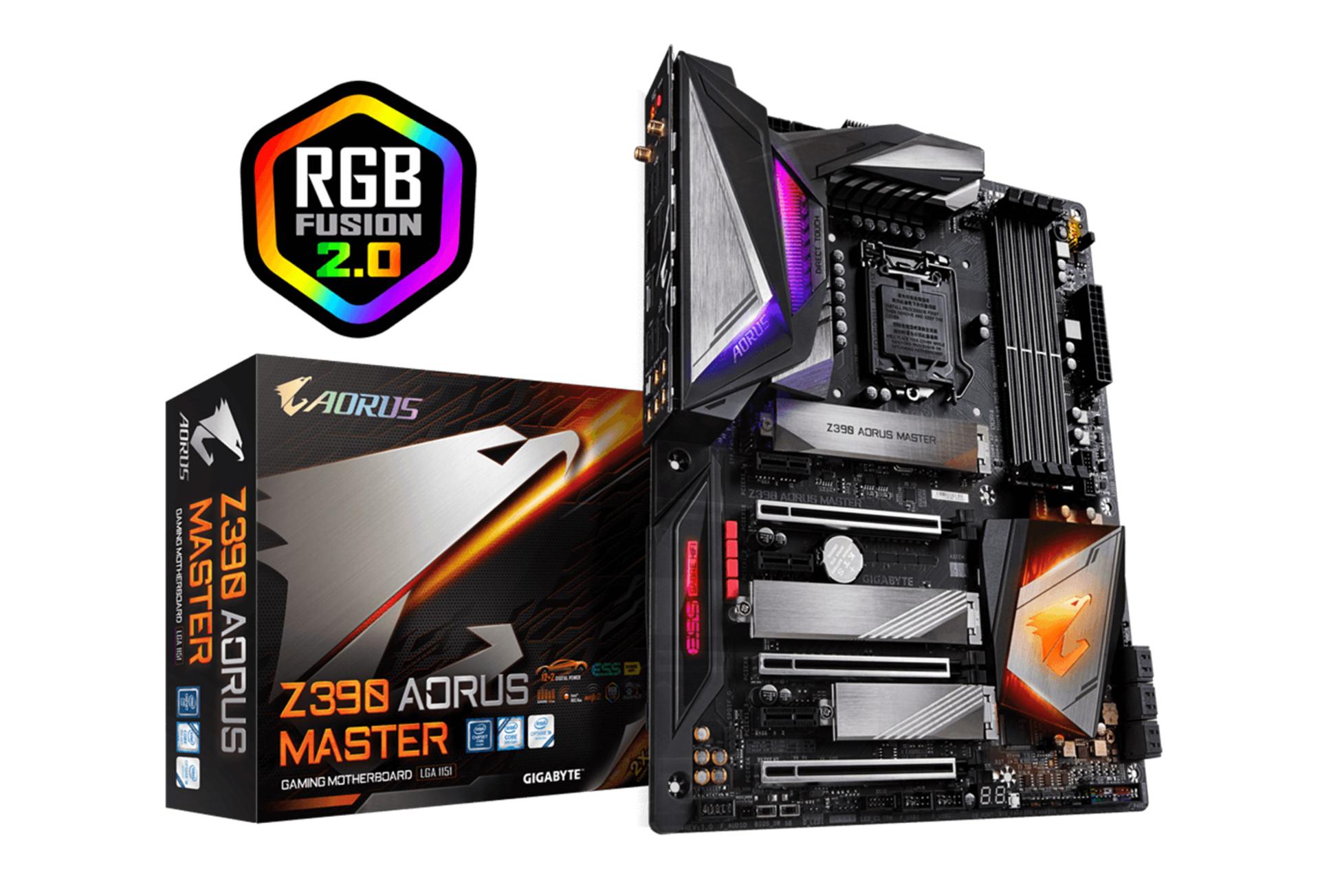 جعبه مادربرد گیگابایت GIGABYTE Z390 AORUS MASTER (rev. 1.0)