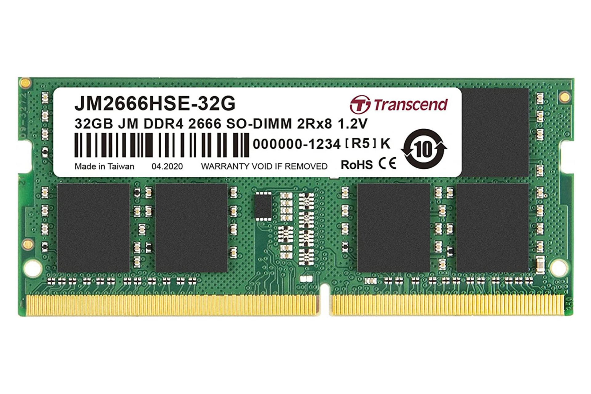 رم ترنسند Transcend JM2666HSE-32G 32GB DDR4-2666 CL19