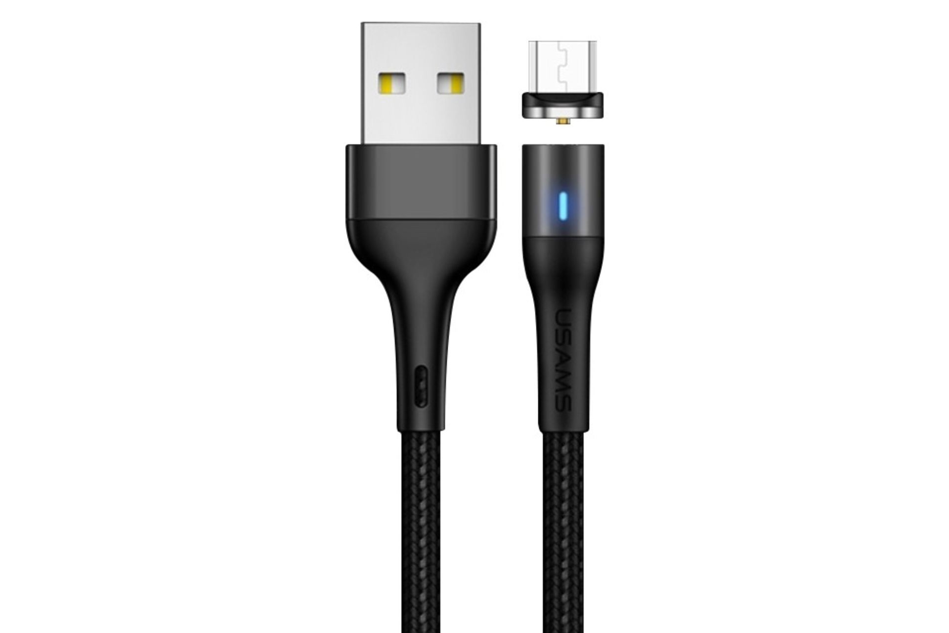 کابل شارژ USB یوسمز USB به Micro-USB مدل US-SJ354 U32 با طول 1 متر مشکی