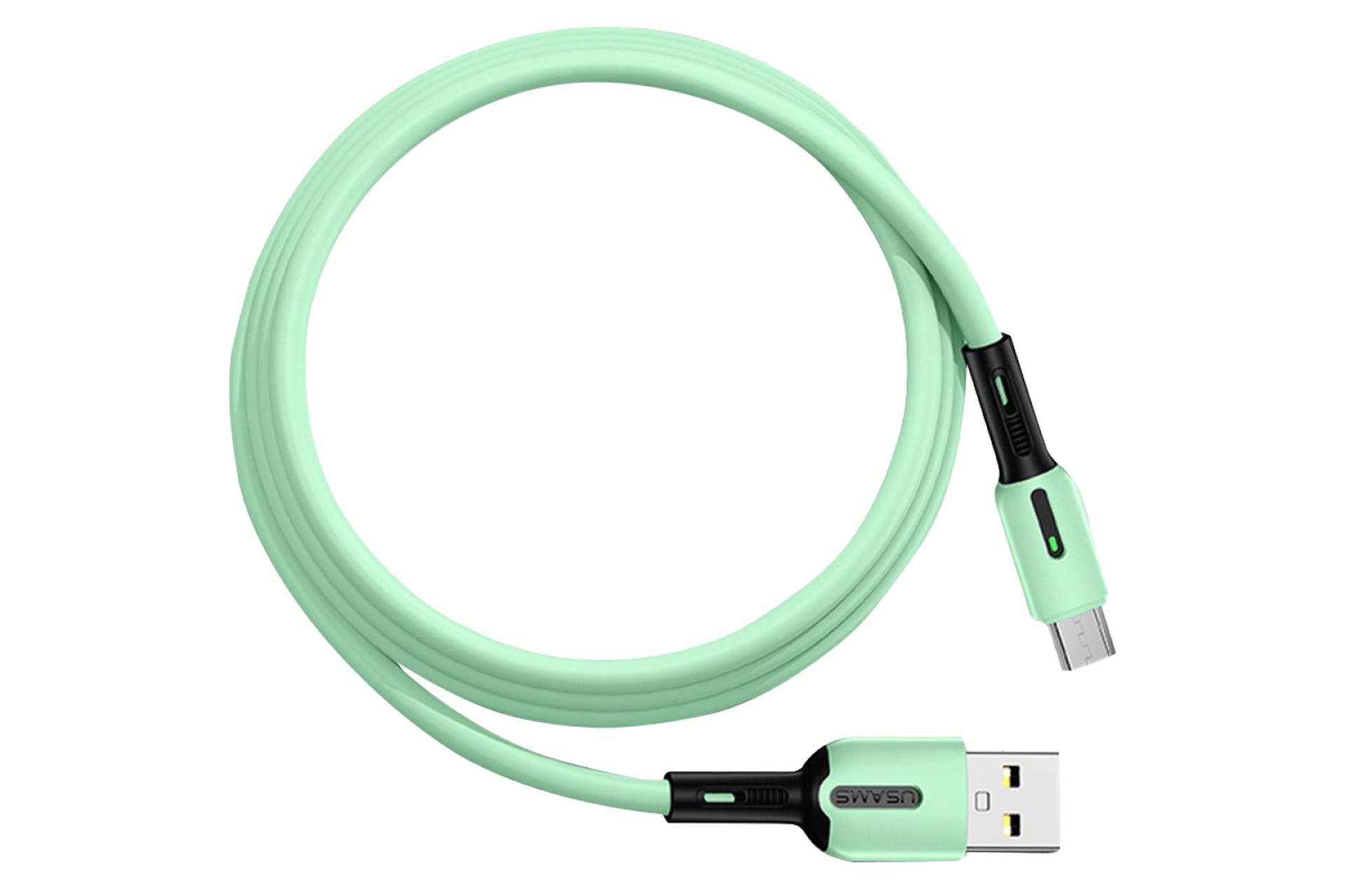 طول کابل شارژ USB یوسمز USB به Micro-USB مدل US-SJ432 U51 با طول 1 متر