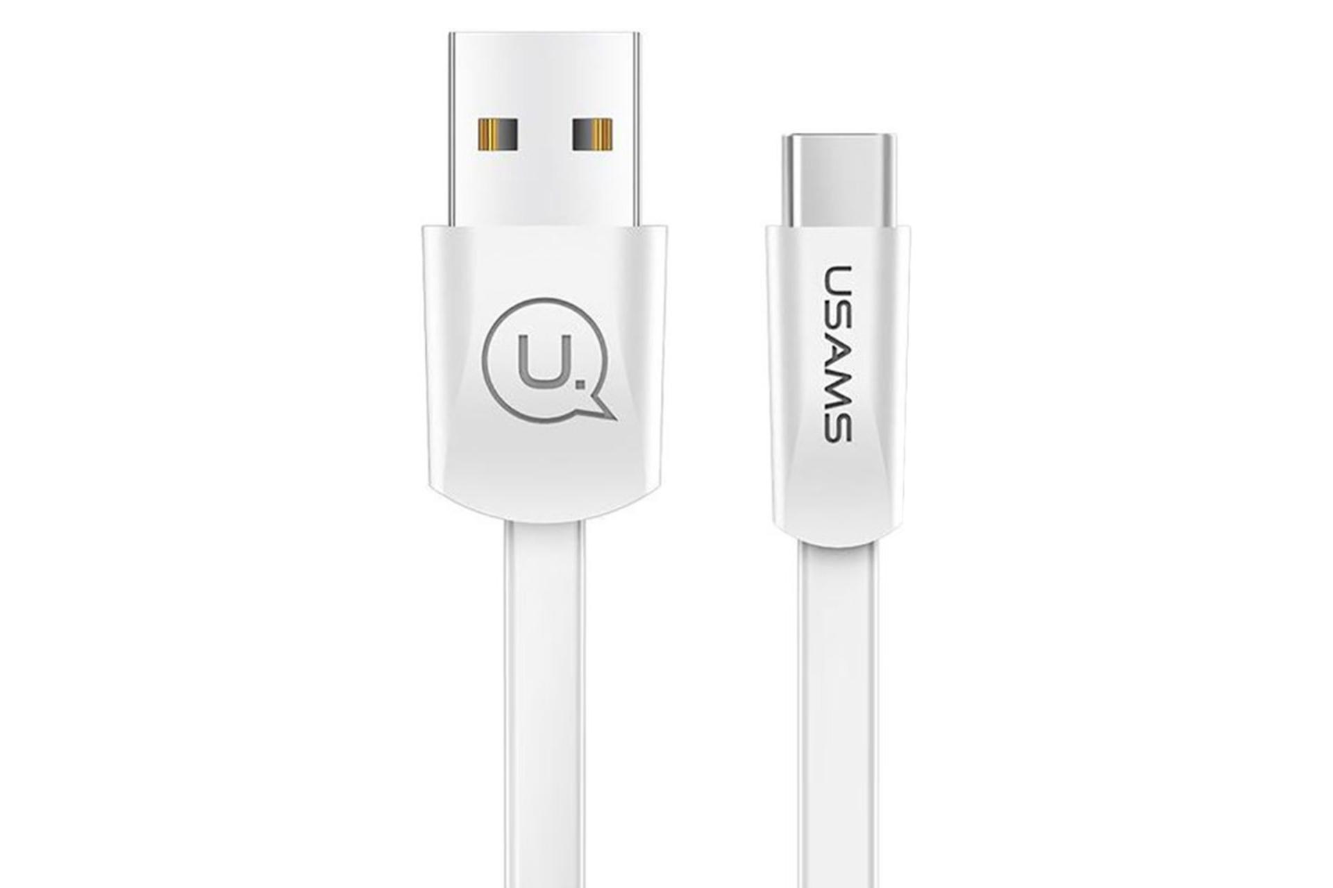 کابل شارژ USB یوسمز USB به Type-C مدل US-SJ200 U2 با طول 1.2 متر سفید
