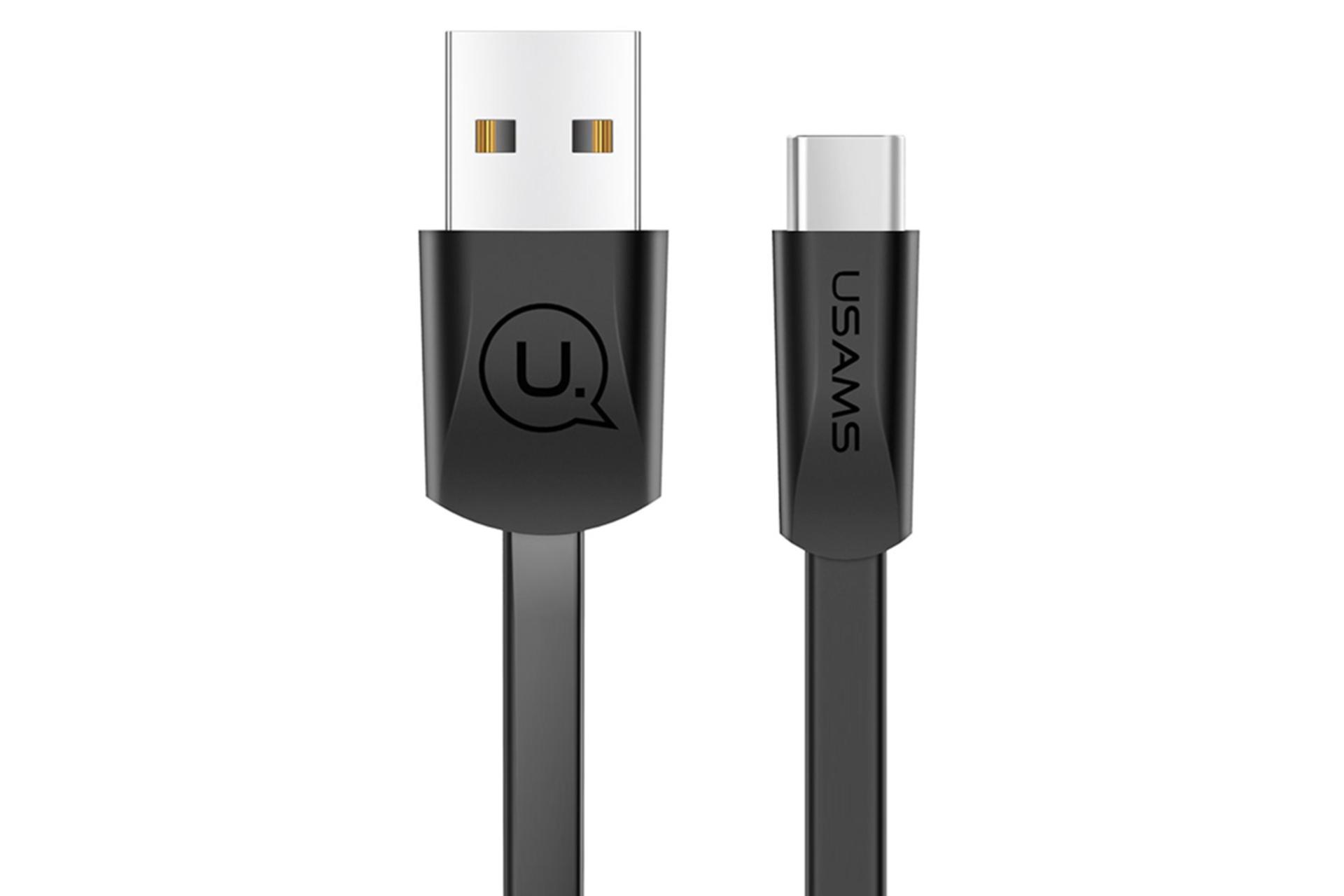 کابل شارژ USB یوسمز USB به Type-C مدل US-SJ200 U2 با طول 1.2 متر مشکی