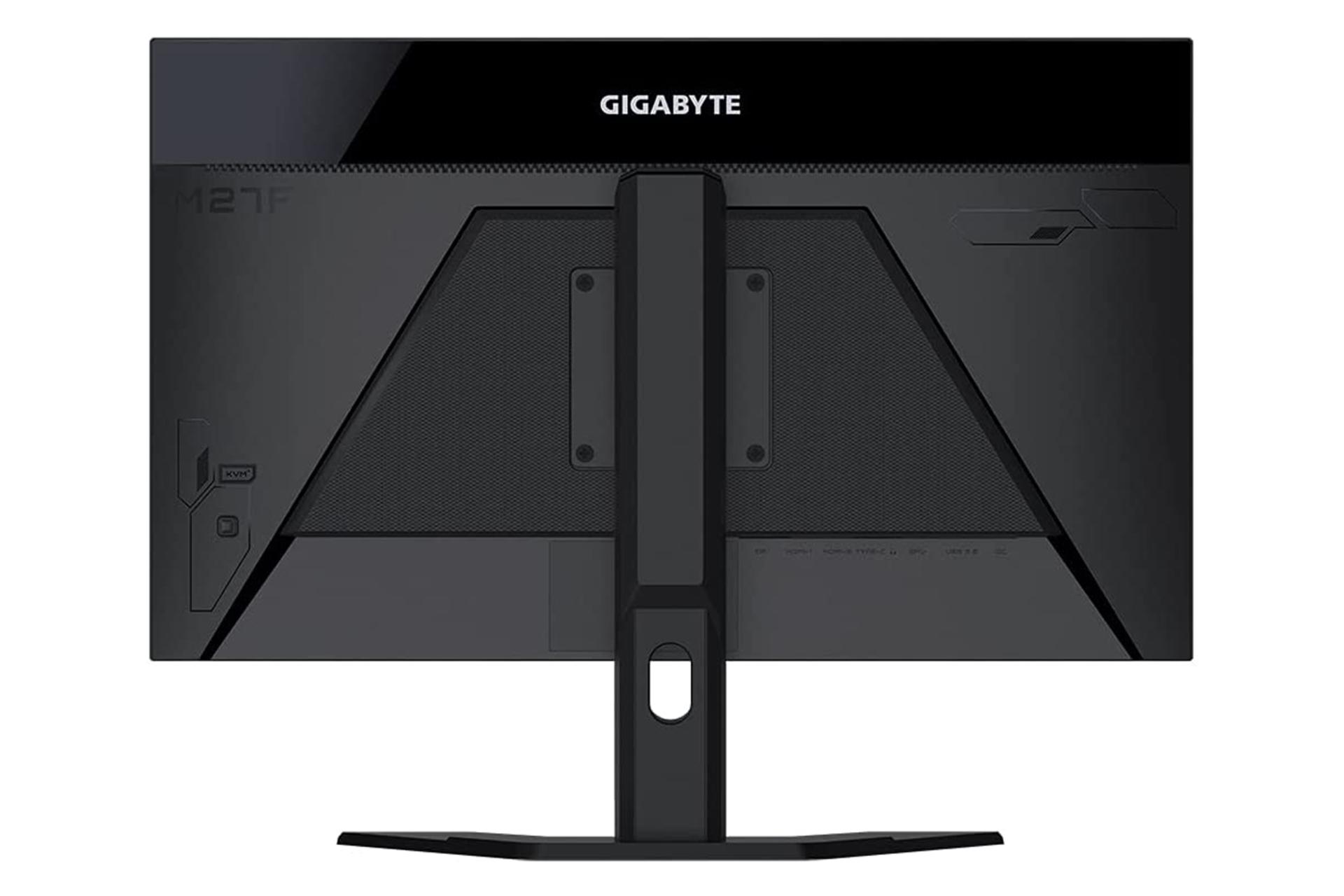 نمای پشت مانیتور گیگابایت 27 اینچ مدل M27F