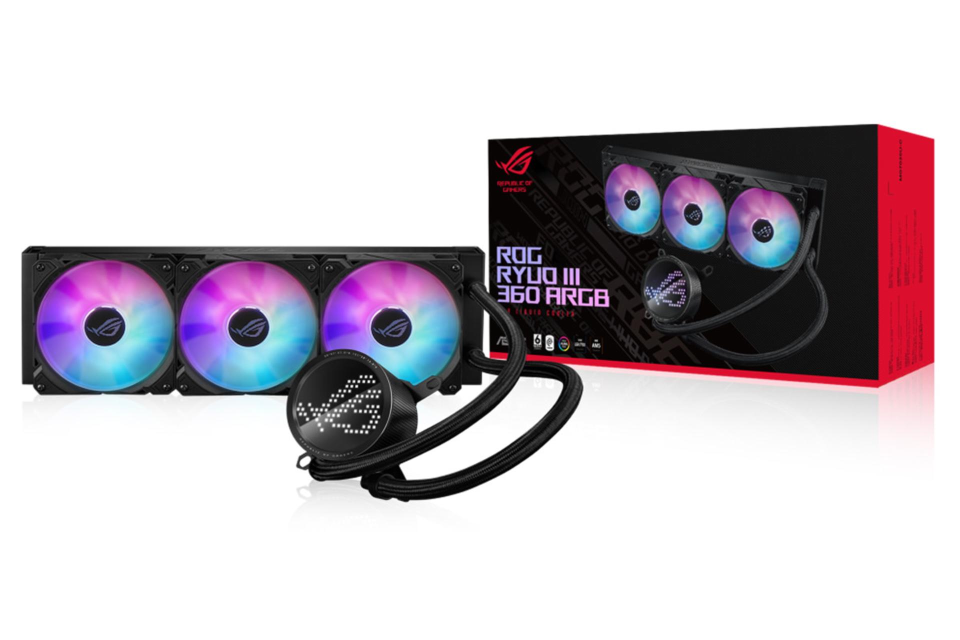 خنک کننده مایع ایسوس ROG RYUO III 360 ARGB همراه جعبه