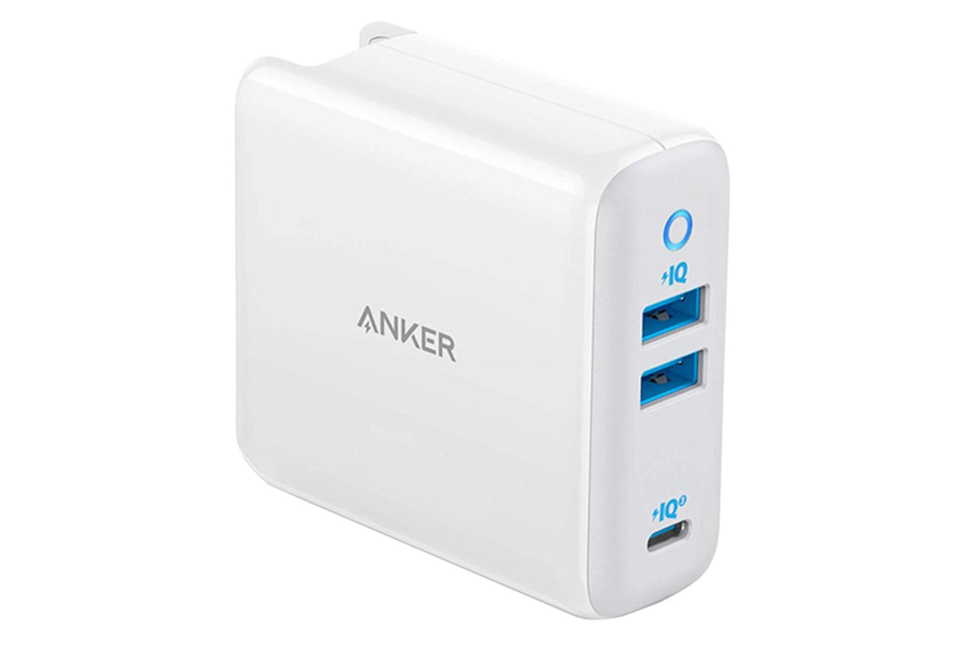 درگاه خروجی شارژر انکر PowerPort III 3-Port 65W Charger