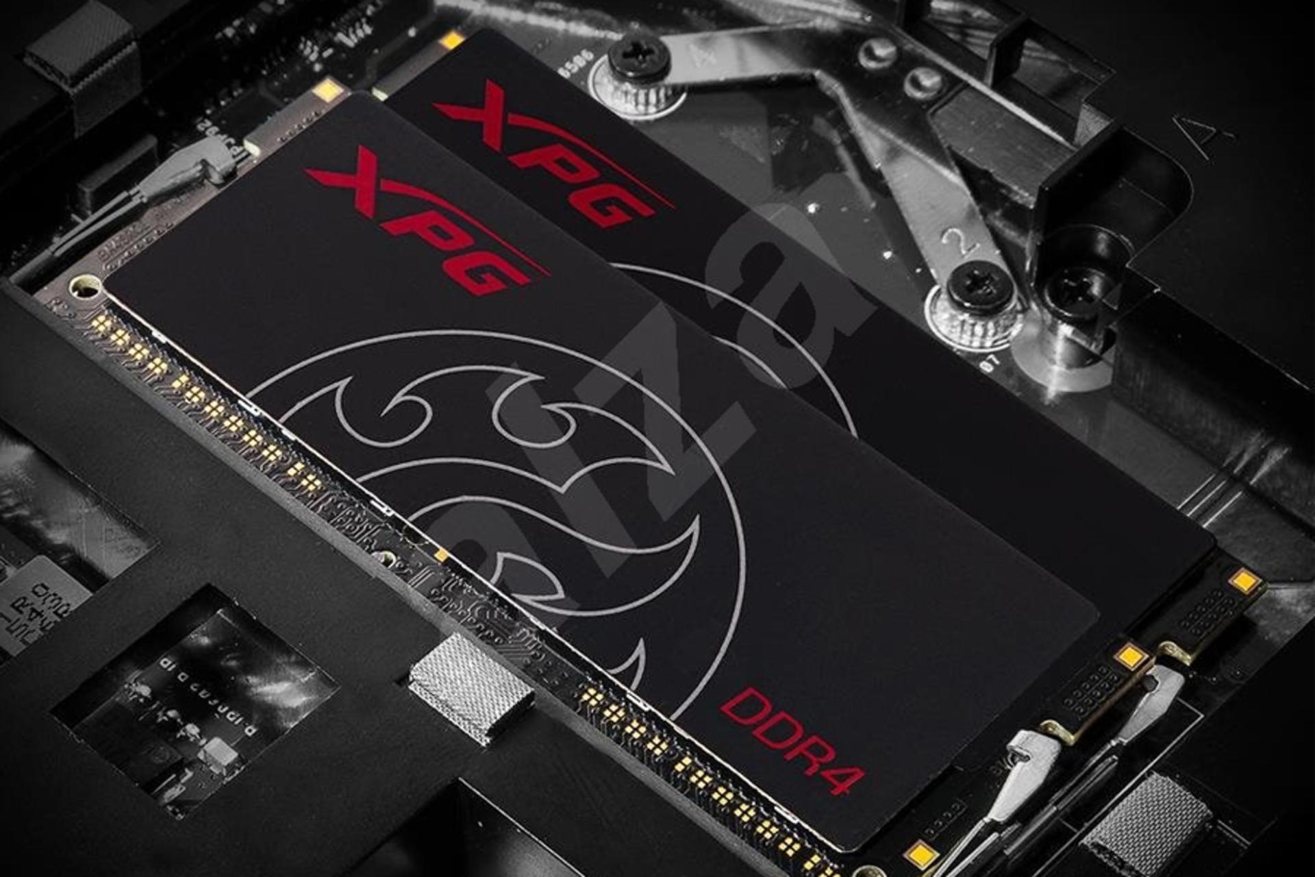 نمای بالا رم ای دیتا XPG Hunter ظرفیت 16 گیگابایت از نوع DDR4-3000