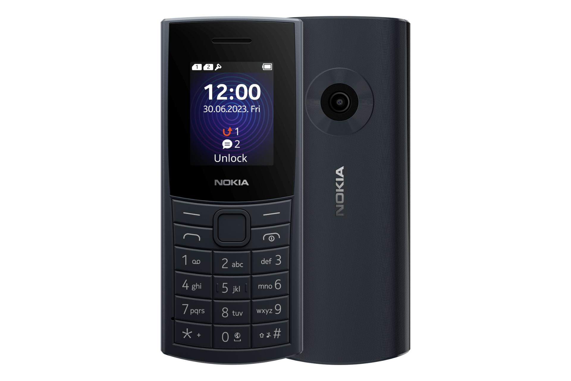 گوشی موبایل نوکیا Nokia 110 4G نسخه 2023 سرمه ای تیره