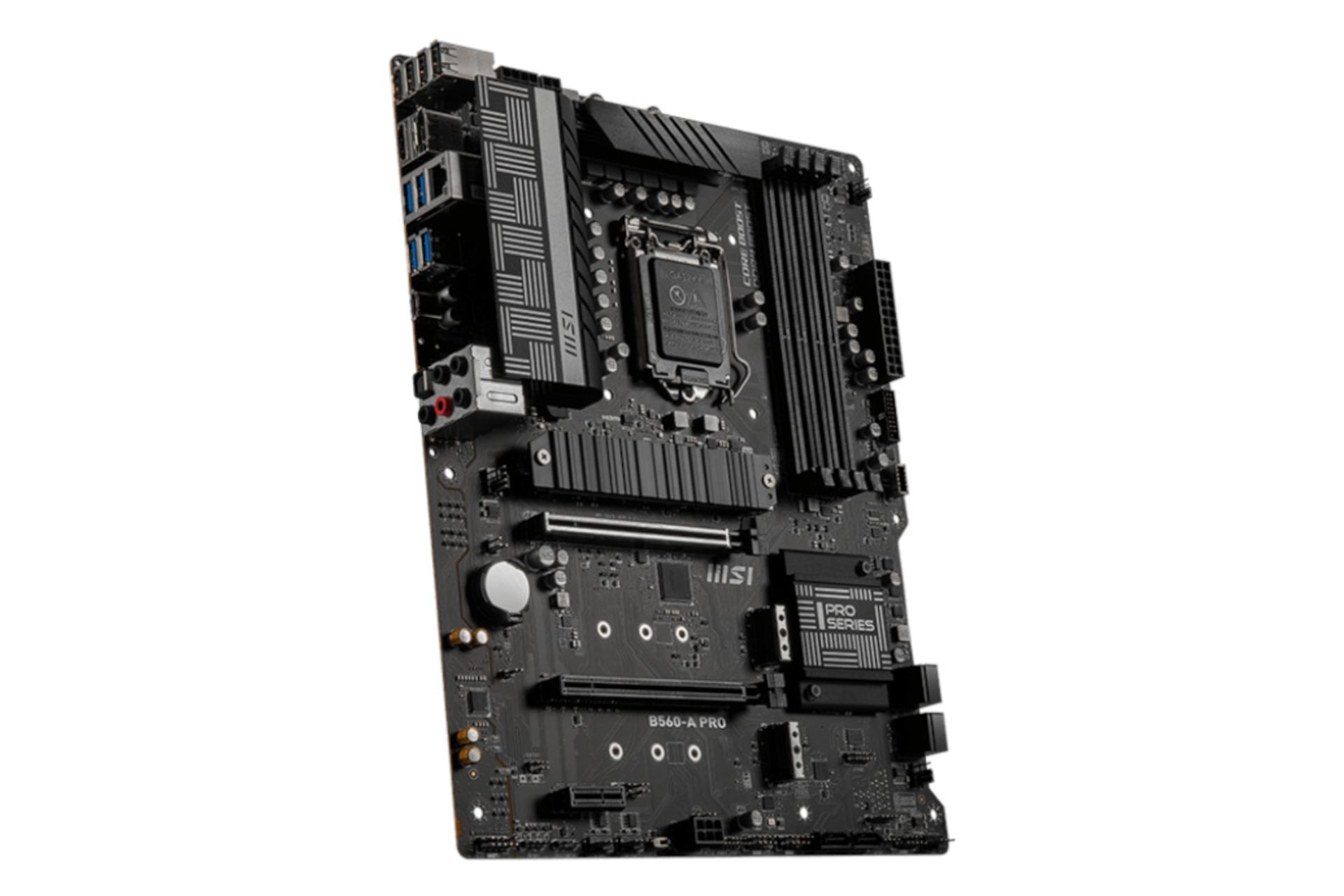 نمای چپ مادربرد ام اس آی MSI B560-A PRO