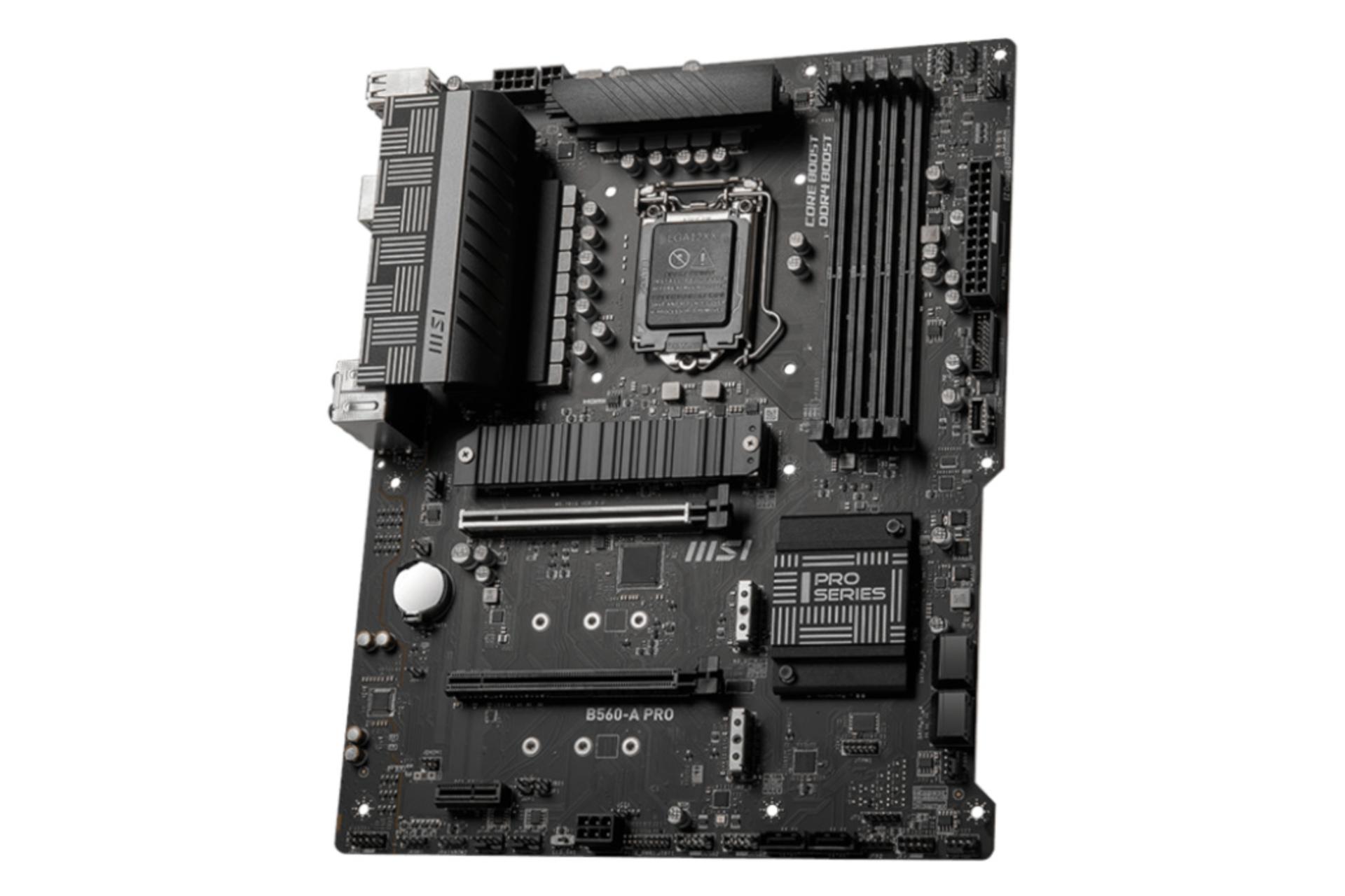 نمای راست مادربرد ام اس آی MSI B560-A PRO