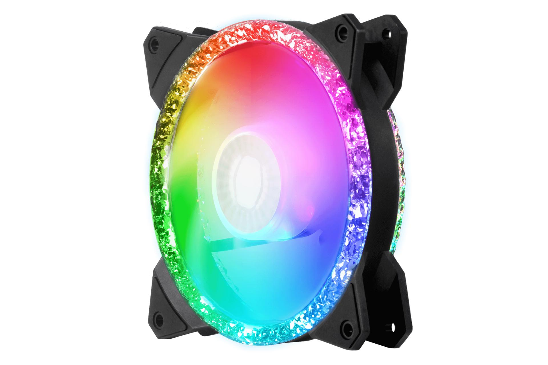 نمای راست فن کیس کولر مستر MASTERFAN MF120 PRISMATIC