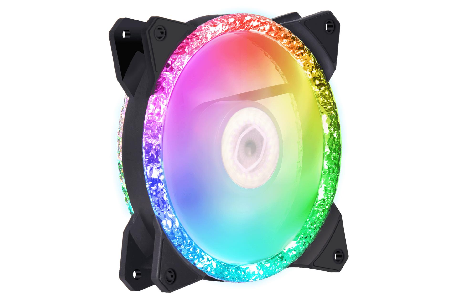 نمای چپ فن کیس کولر مستر MASTERFAN MF120 PRISMATIC