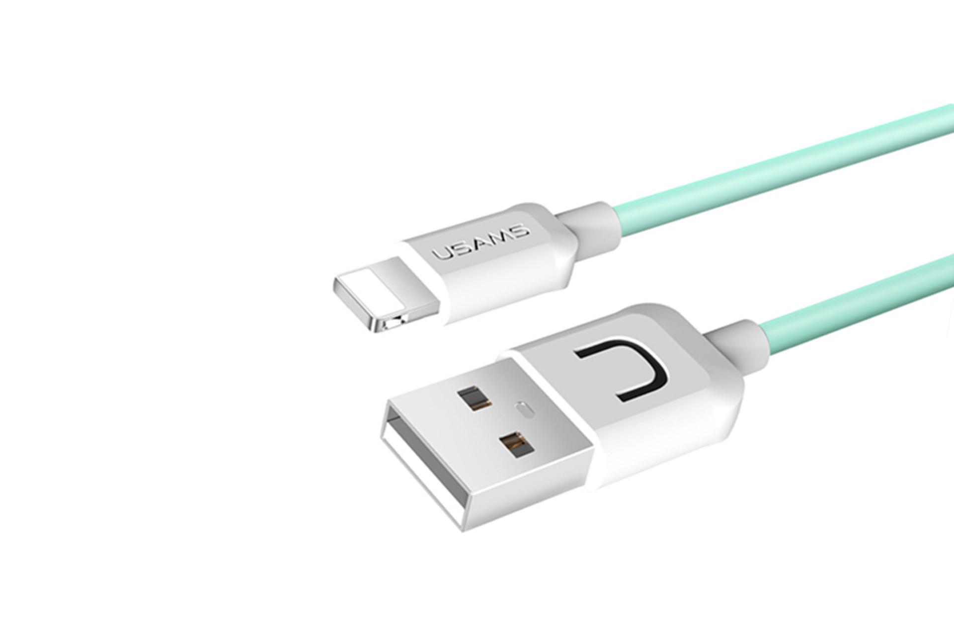 کانکتور کابل شارژ USB یوسمز USB به Lightning مدل U-Turn Series US-SJ097 با طول 1 متر