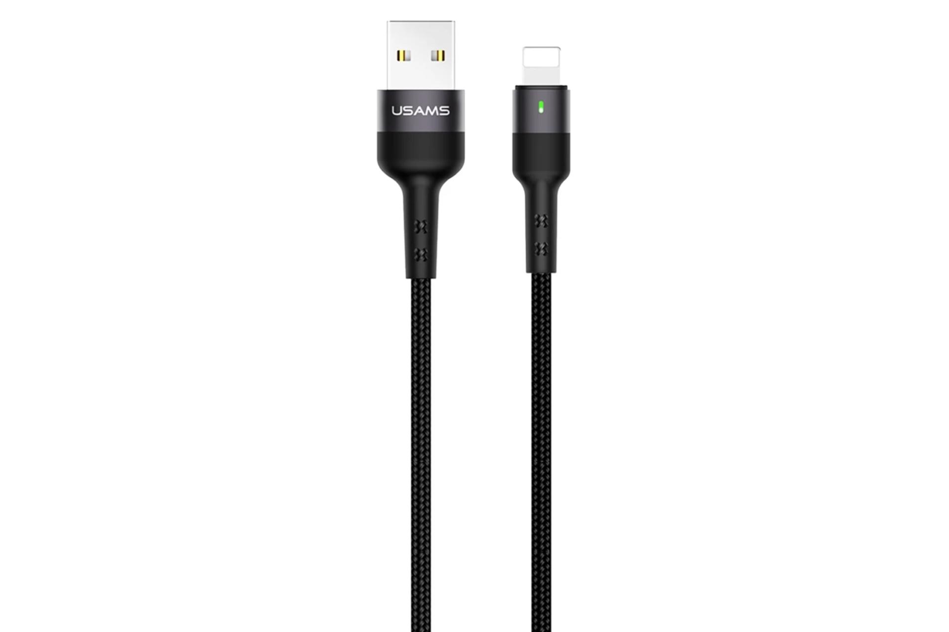 کابل شارژ USB یوسمز USB به Lightning مدل US-SJ311 U26 با طول 1 متر مشکی