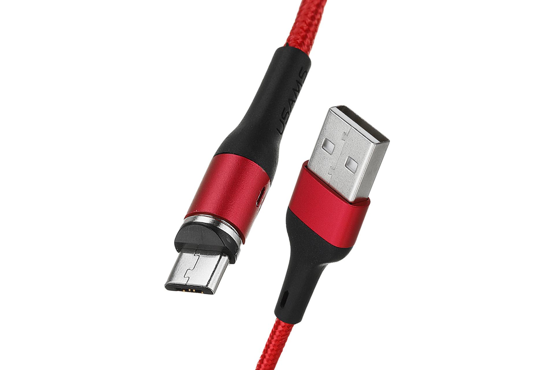کانکتور کابل شارژ USB یوسمز USB به Micro-USB مدل US-SJ335 U29 با طول 2 متر