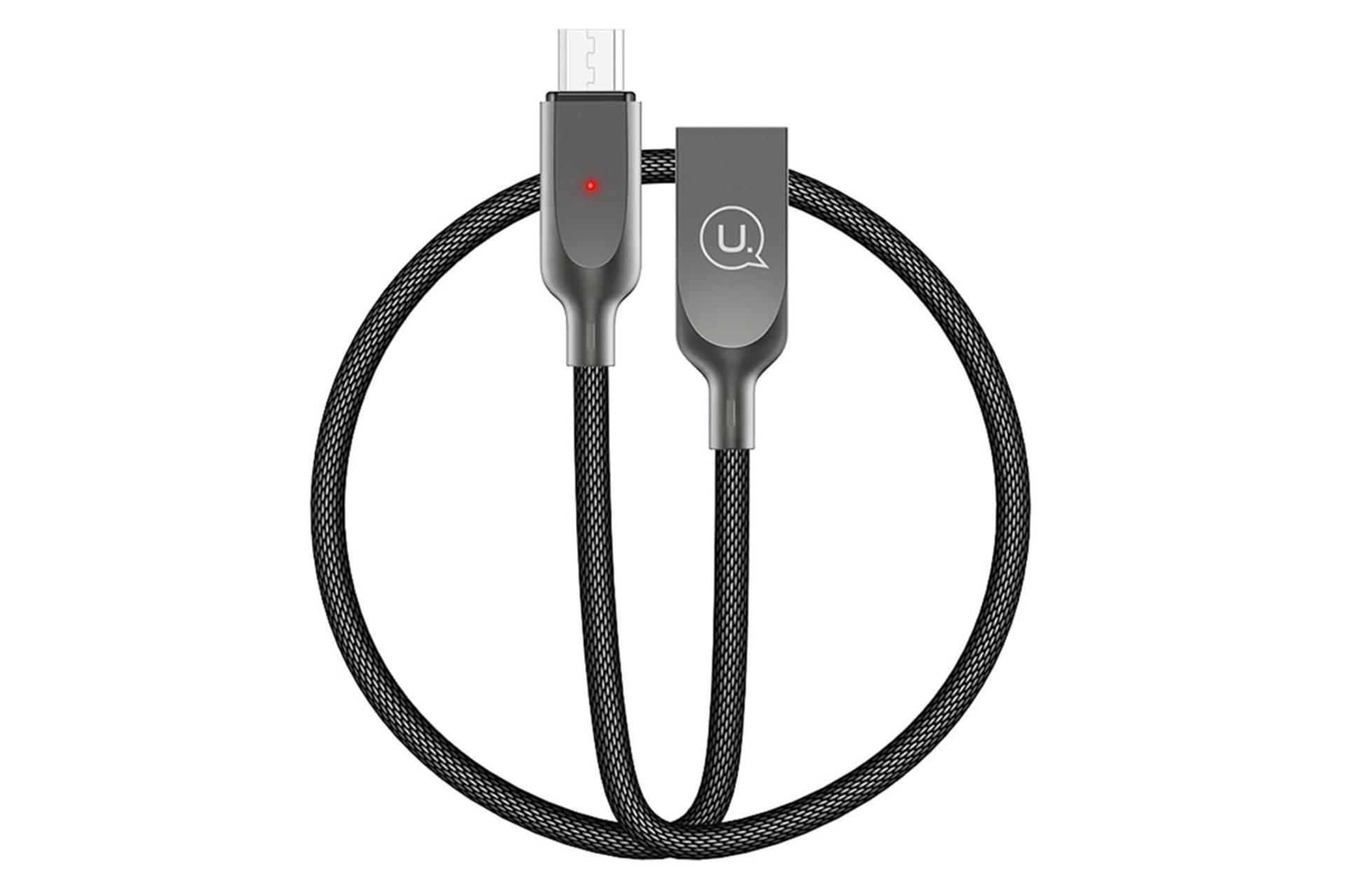 کابل شارژ USB یوسمز USB به Micro-USB مدل U-Sun Series US-SJ179 با طول 1.2 متر مشکی