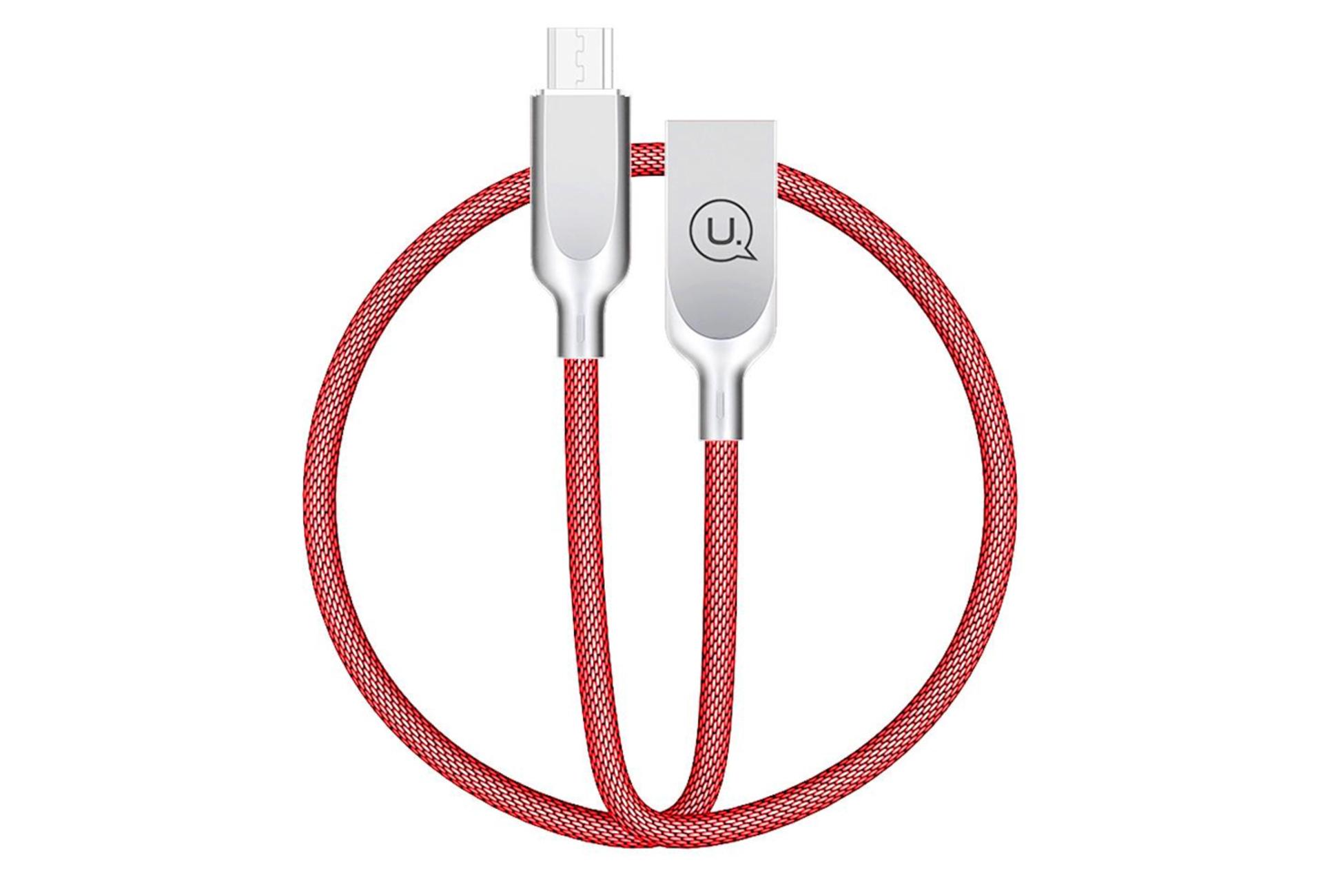 کابل شارژ USB یوسمز USB به Micro-USB مدل U-Sun Series US-SJ179 با طول 1.2 متر قرمز