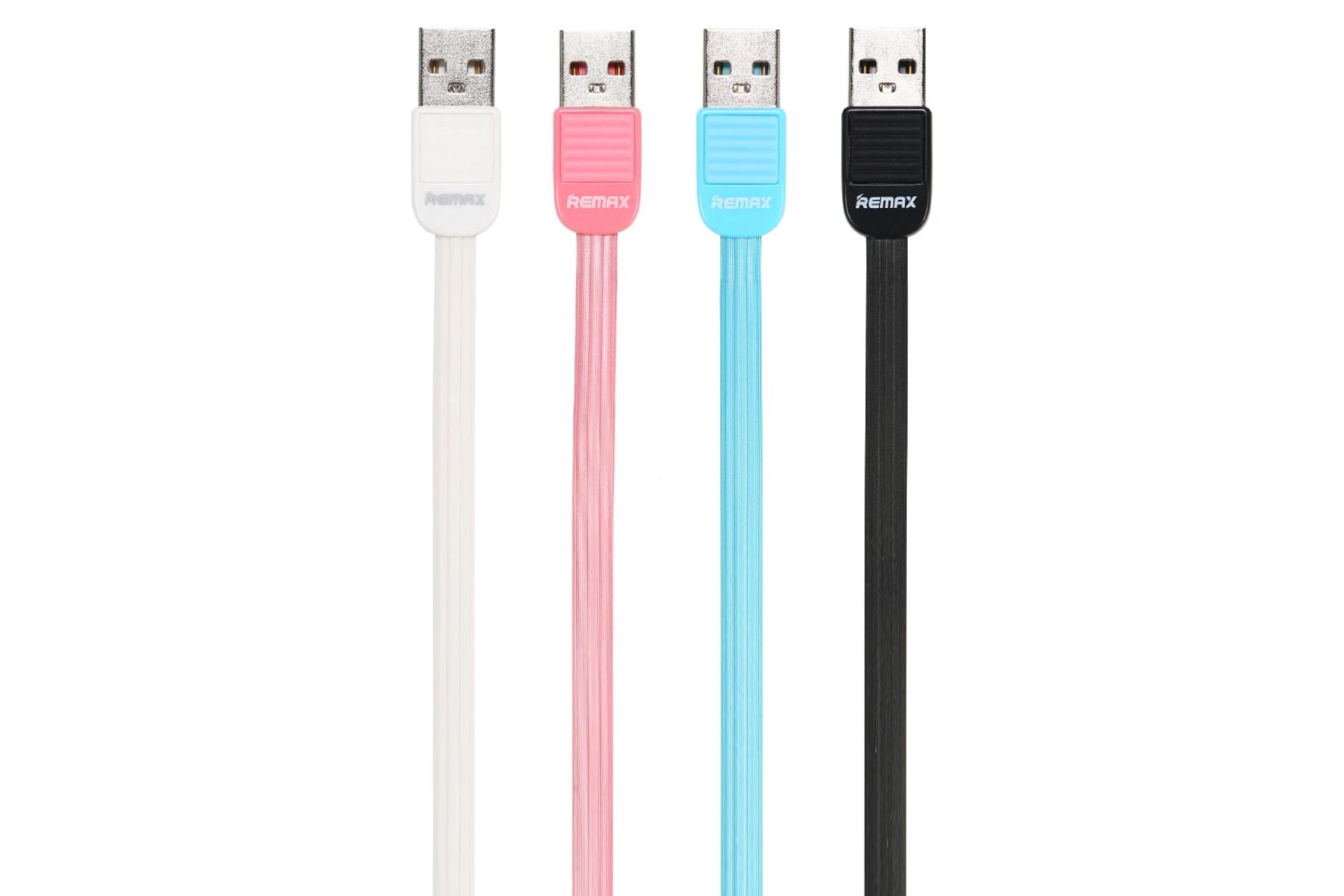 رنگ بندی کابل شارژ USB ریمکس USB به Lightning مدل RC-045i Puff با طول 1 متر