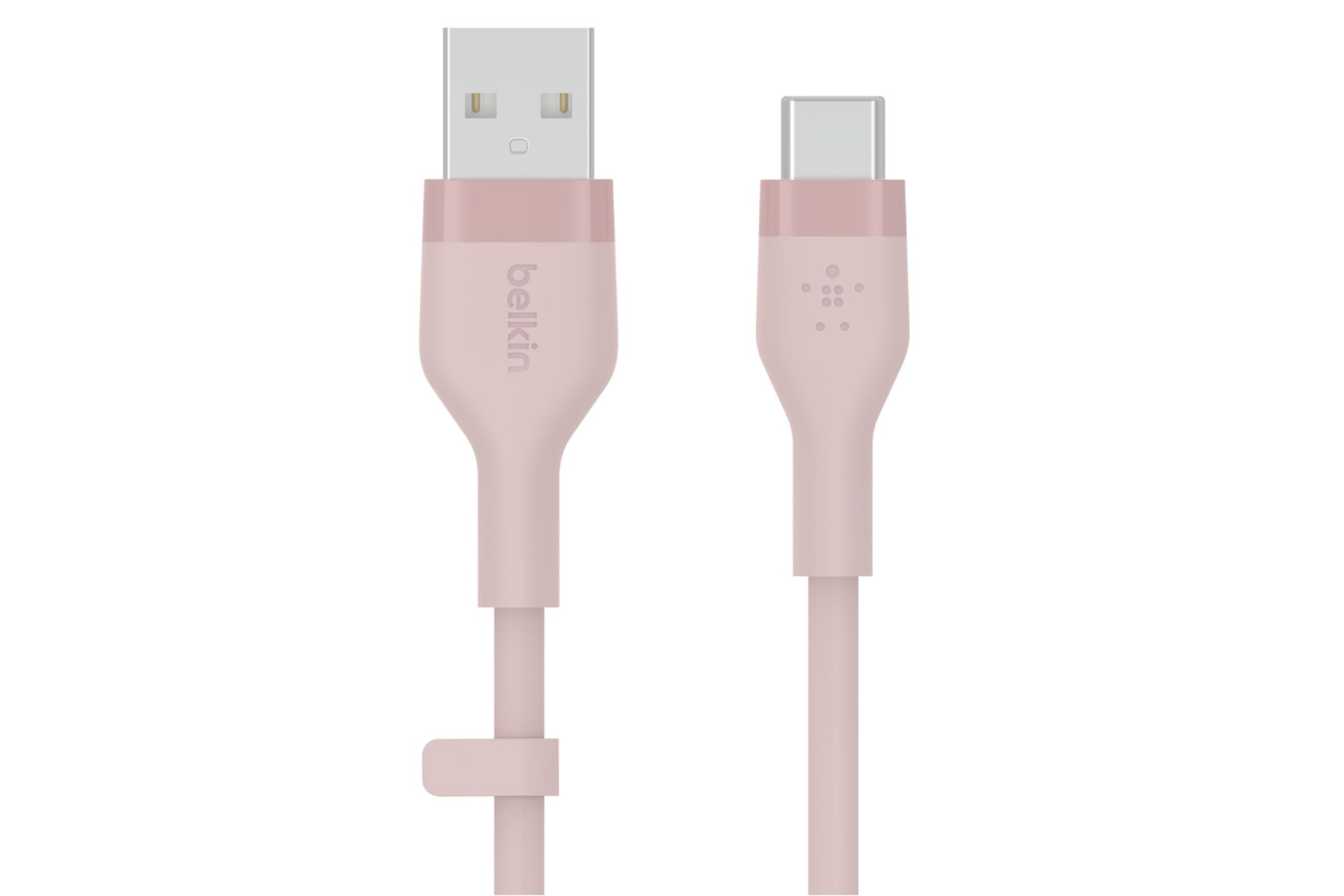کابل شارژ USB بلکین USB به Type-C مدل BoostCharge Flex CAB008 با طول 1 متر صورتی
