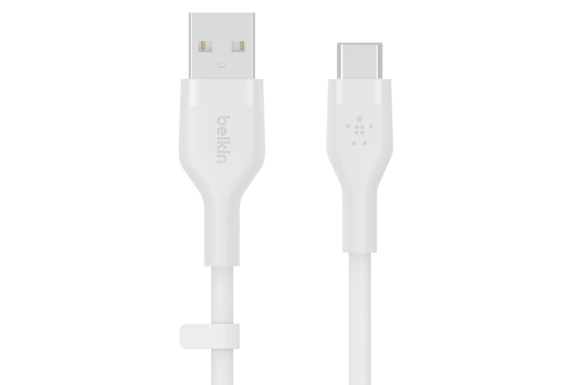 کابل شارژ USB بلکین USB به Type-C مدل BoostCharge Flex CAB008 با طول 2 متر سفید