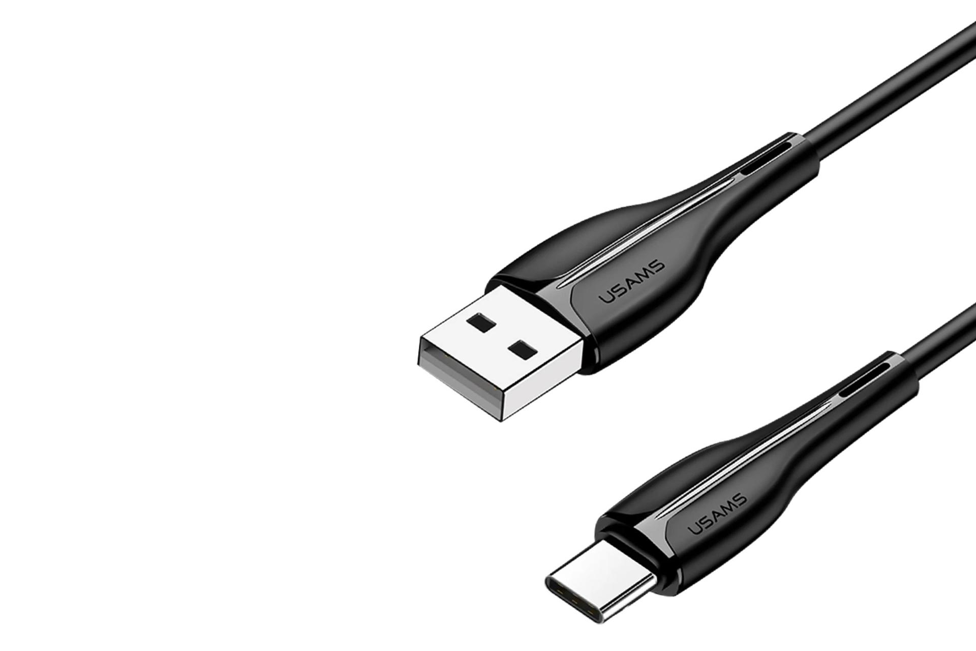 کابل شارژ USB یوسمز USB به Type-C مدل U38 با طول 1 متر مشکی