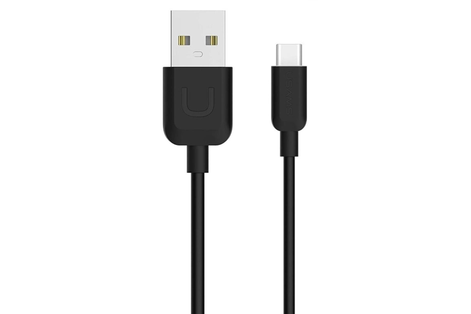 کابل شارژ USB یوسمز USB به Type-C مدل U-Turn Series با طول 1 متر مشکی