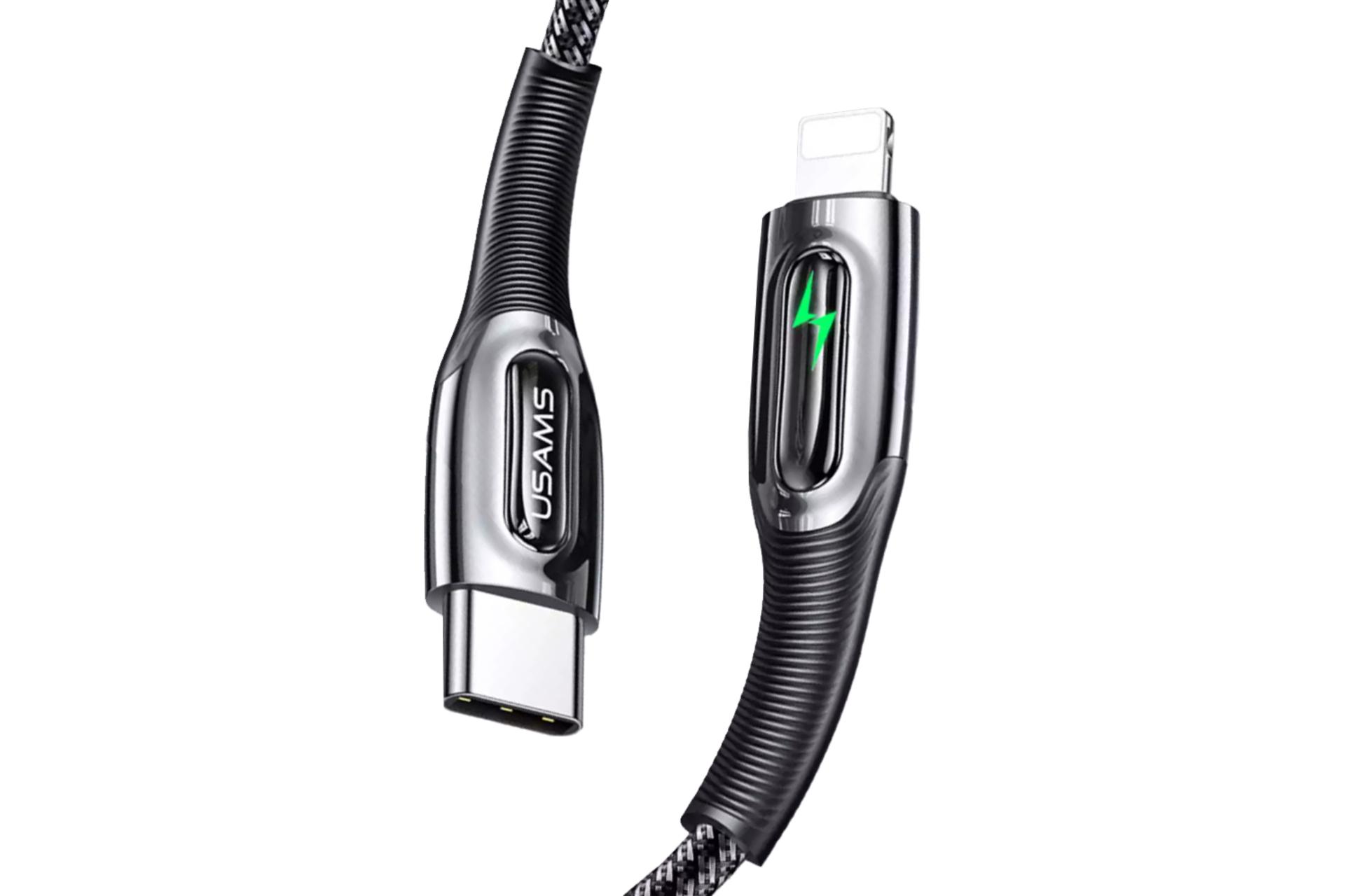 کانکتور کابل شارژ USB یوسمز Type-C به Lightning مدل Raydan Series با طول 1.2 متر