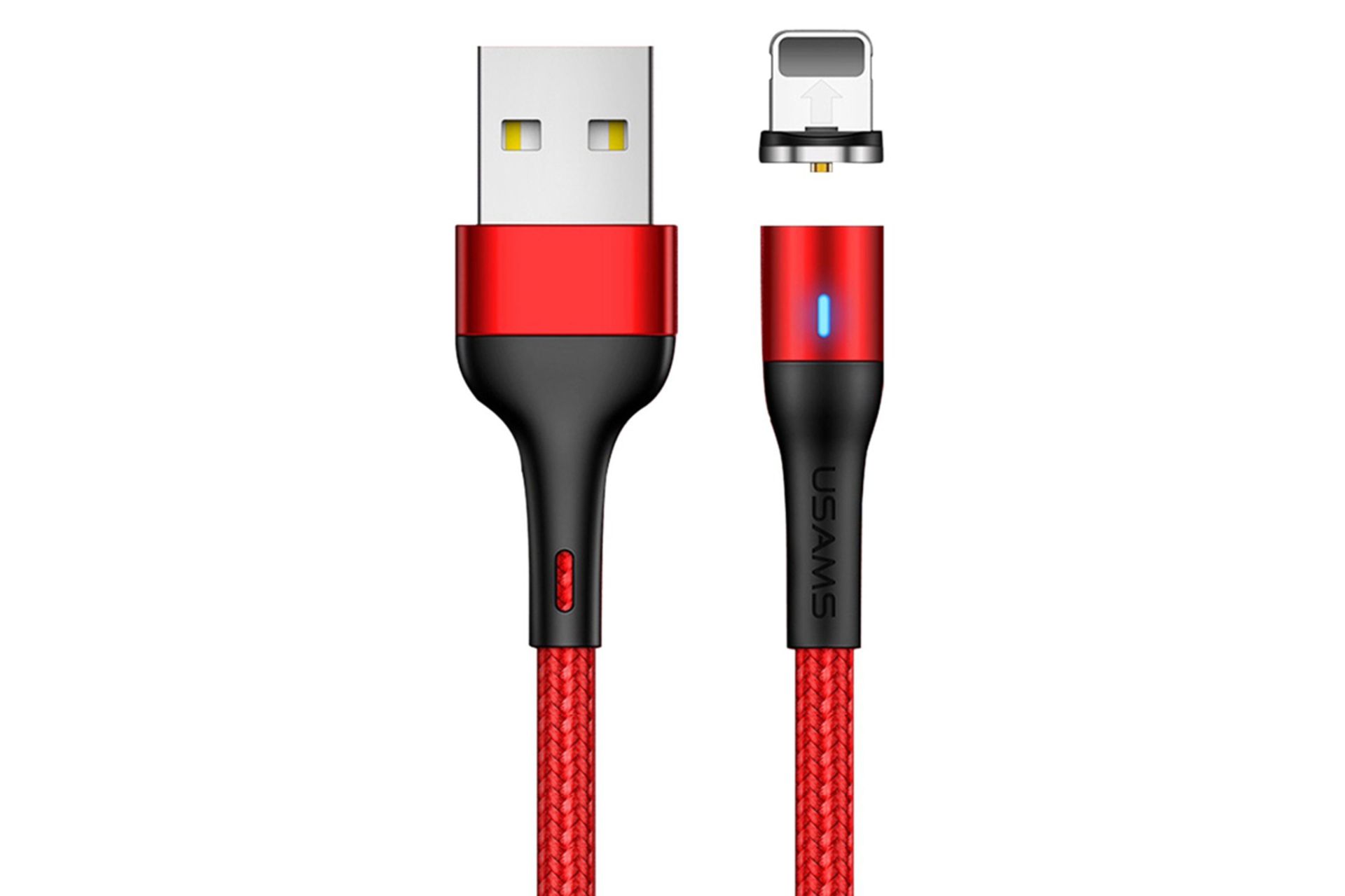 کابل شارژ USB یوسمز USB به Lightning مدل U29 با طول 2 متر قرمز