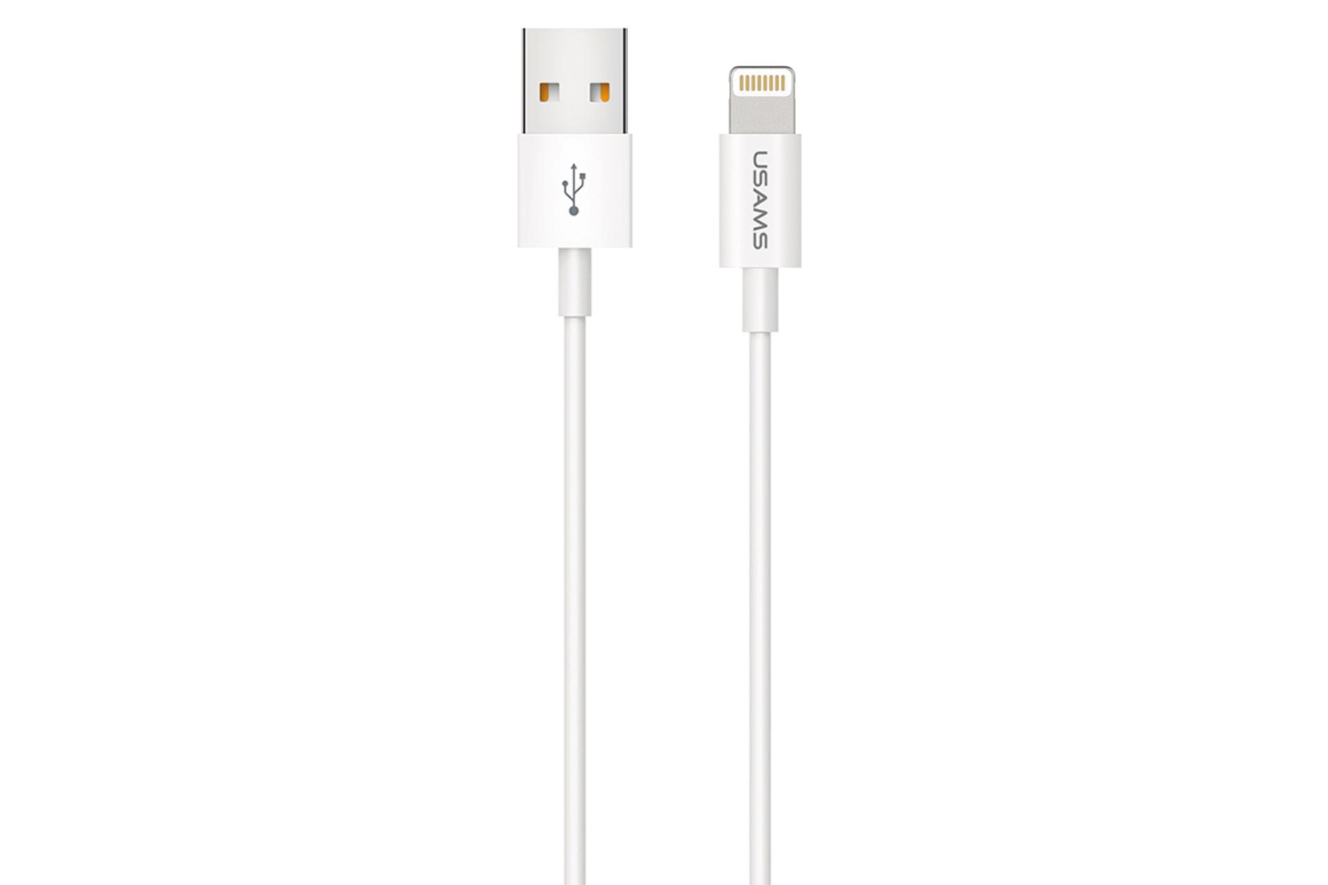 کابل شارژ USB یوسمز USB به Lightning مدل U23 با طول 1 متر سفید