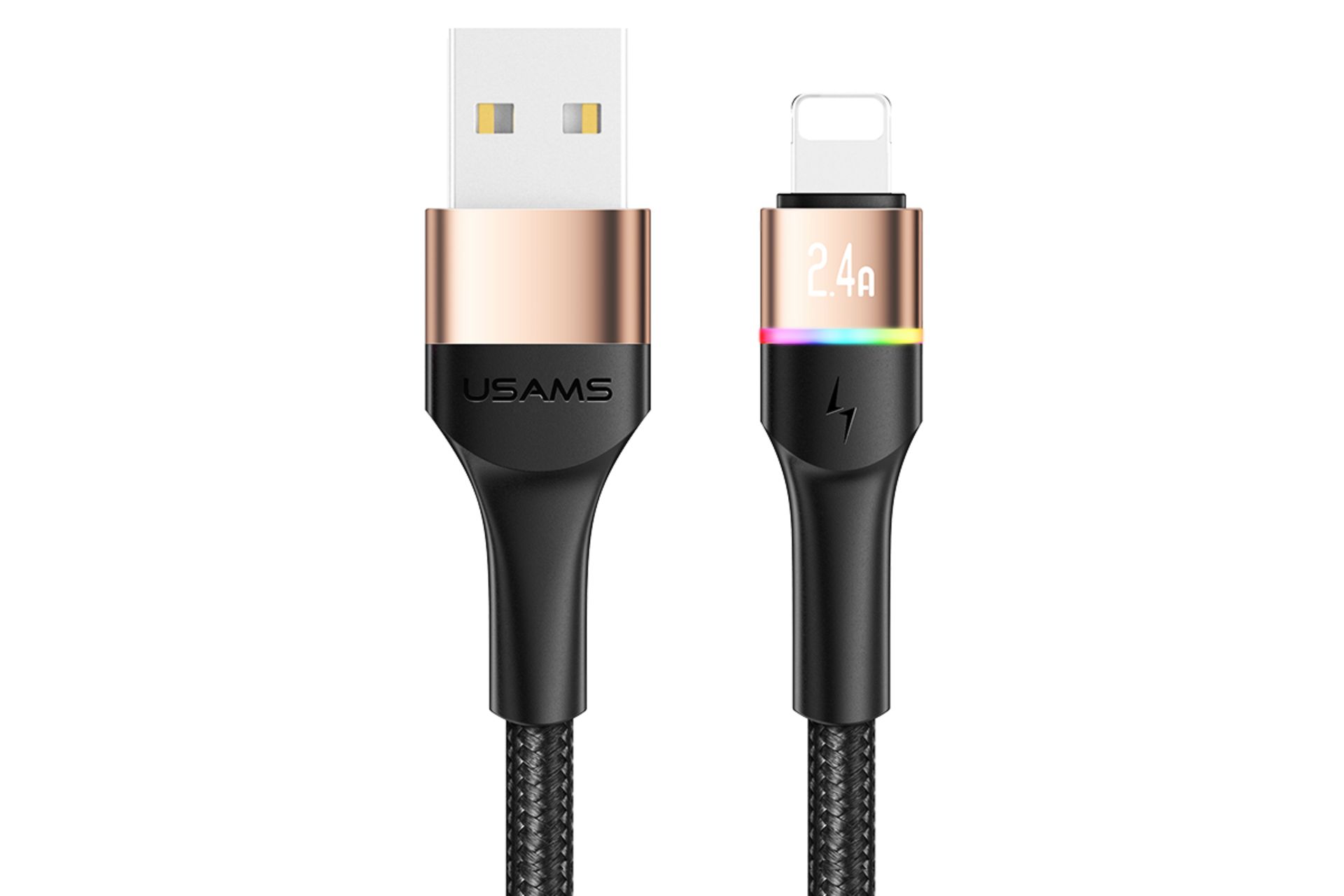 کانکتور کابل شارژ USB یوسمز USB به Lightning مدل U76 با طول 1.2 متر