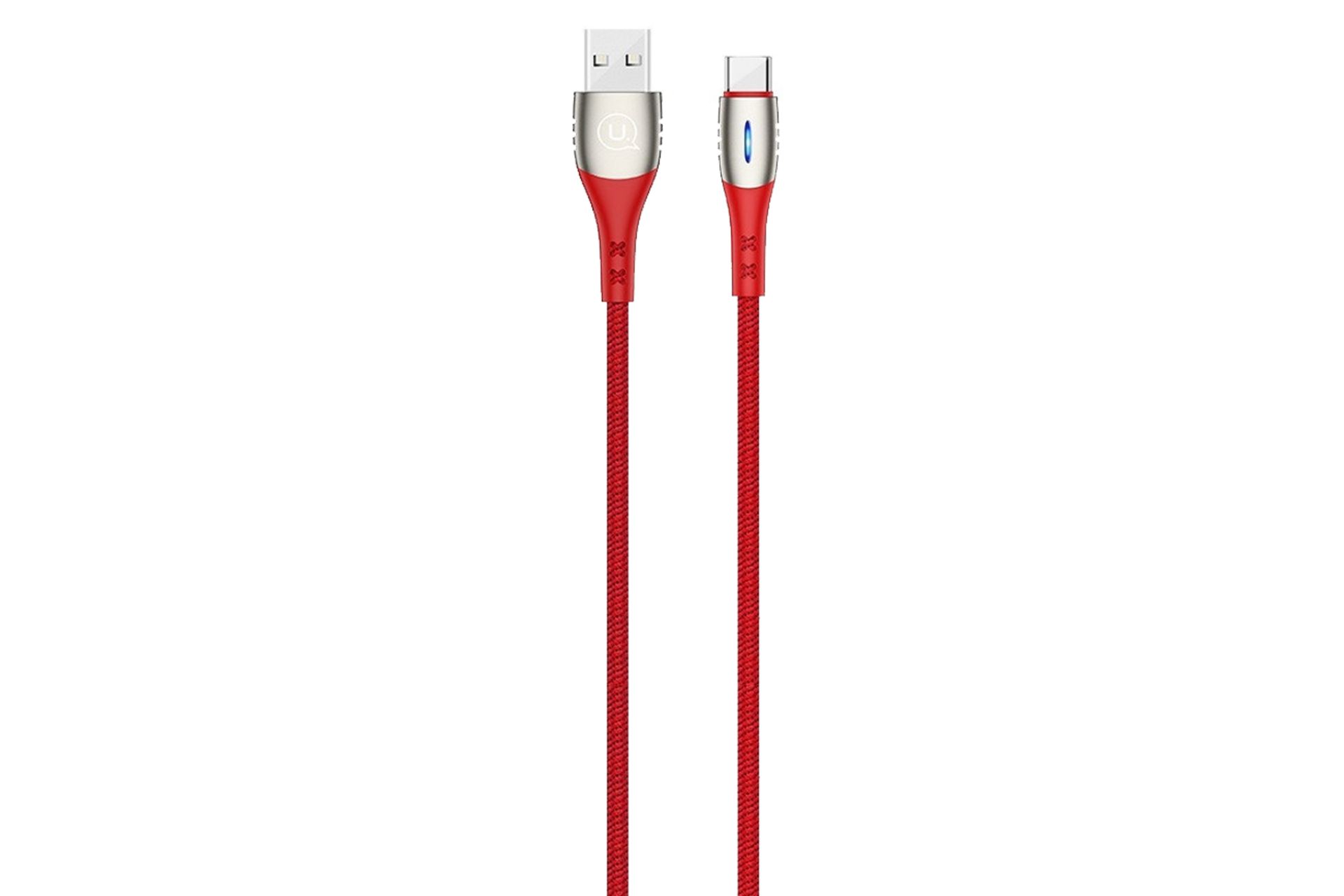 کابل شارژ USB یوسمز USB به Type-C مدل U-Tone Smart Power Off با طول 1.2 متر قرمز
