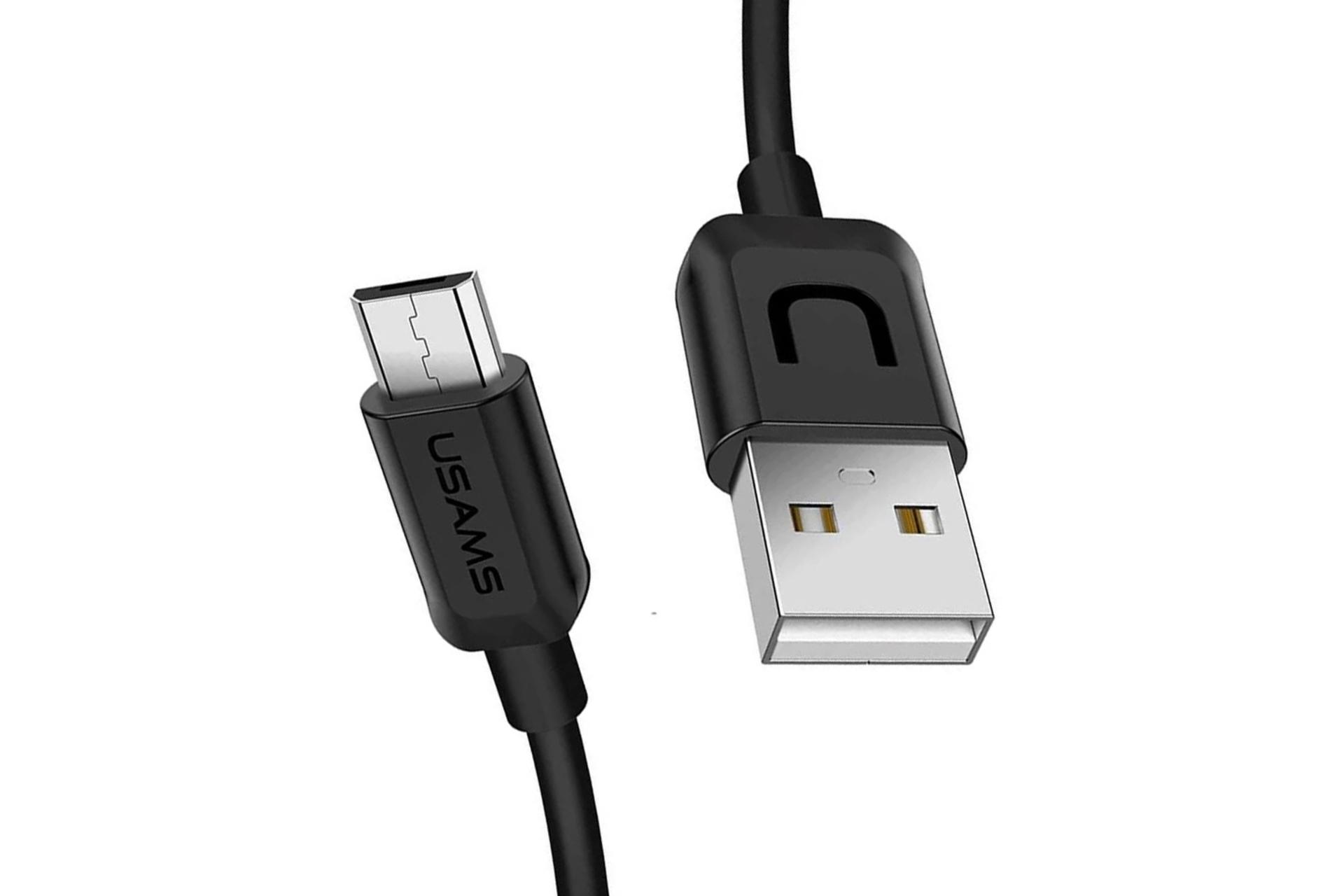 کانکتور کابل شارژ USB یوسمز Type-A به Micro-USB مدل US-SJ098 U-Turn Series با طول 1 متر