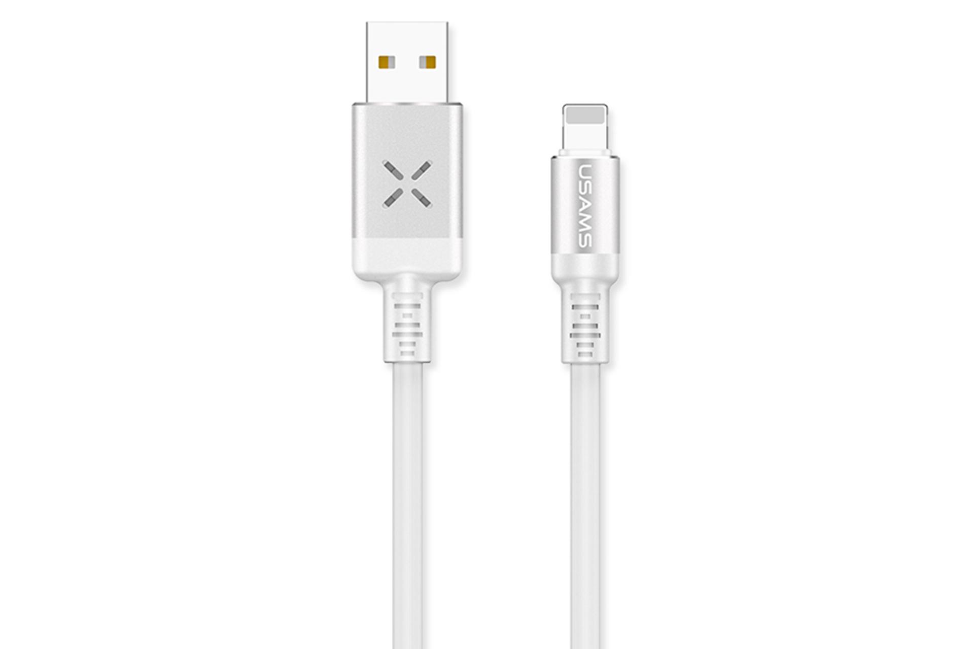 کابل شارژ USB یوسمز USB به Lightning مدل U16 با طول 1 متر سفید