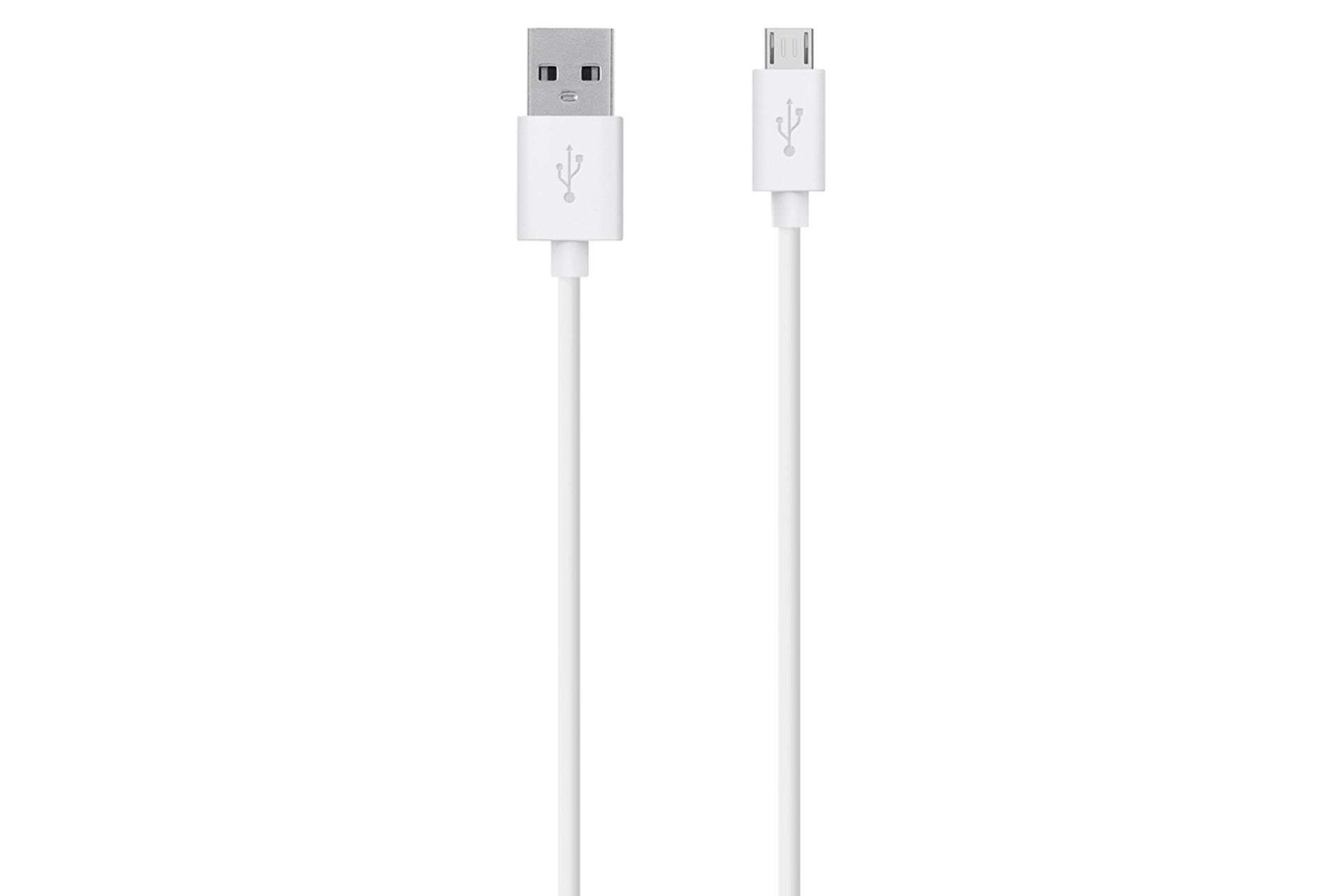 کابل شارژ USB بلکین USB به Micro-USB مدل MIXIT F2CU012 با طول 2 متر سفید