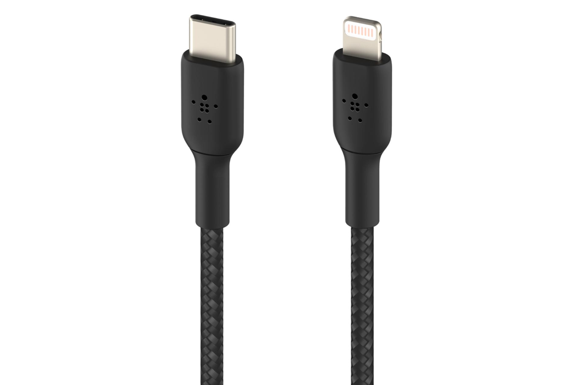 کابل شارژ USB بلکین Type-C به Lightning مدل BoostCharge Braided CAA004 با طول 2 متر