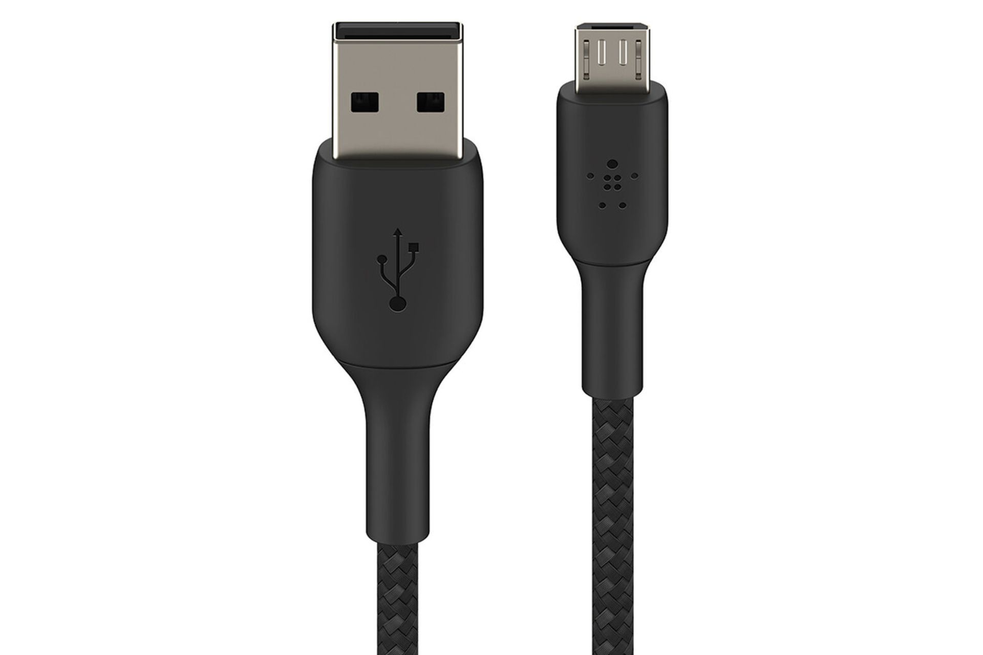کابل شارژ USB بلکین USB به Micro-USB مدل BoostCharge Braided CAB007 با طول 1 متر مشکی