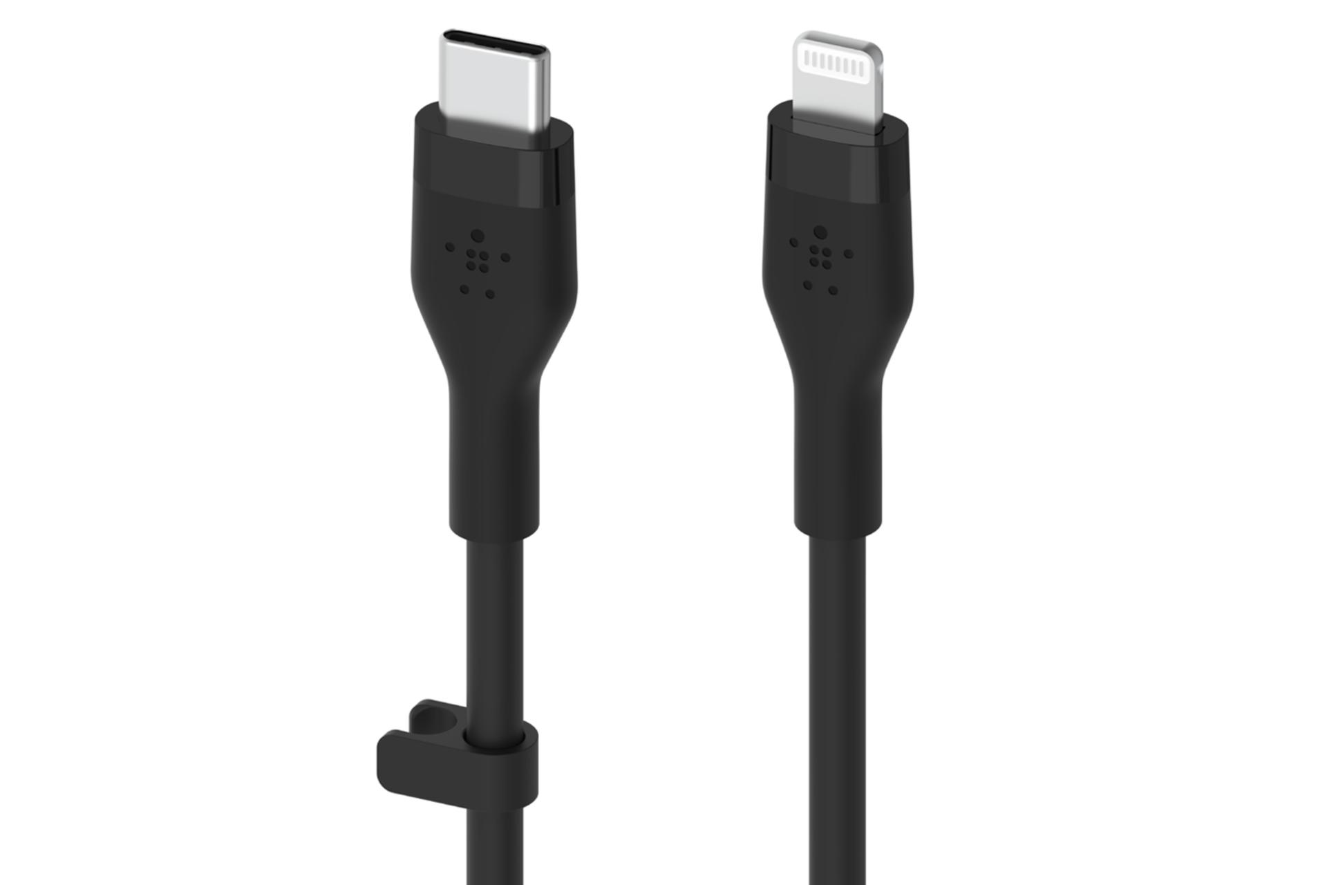 کابل شارژ USB بلکین Type-C به Lightning مدل BoostCharge Flex CAA009 با طول 3 متر مشکی