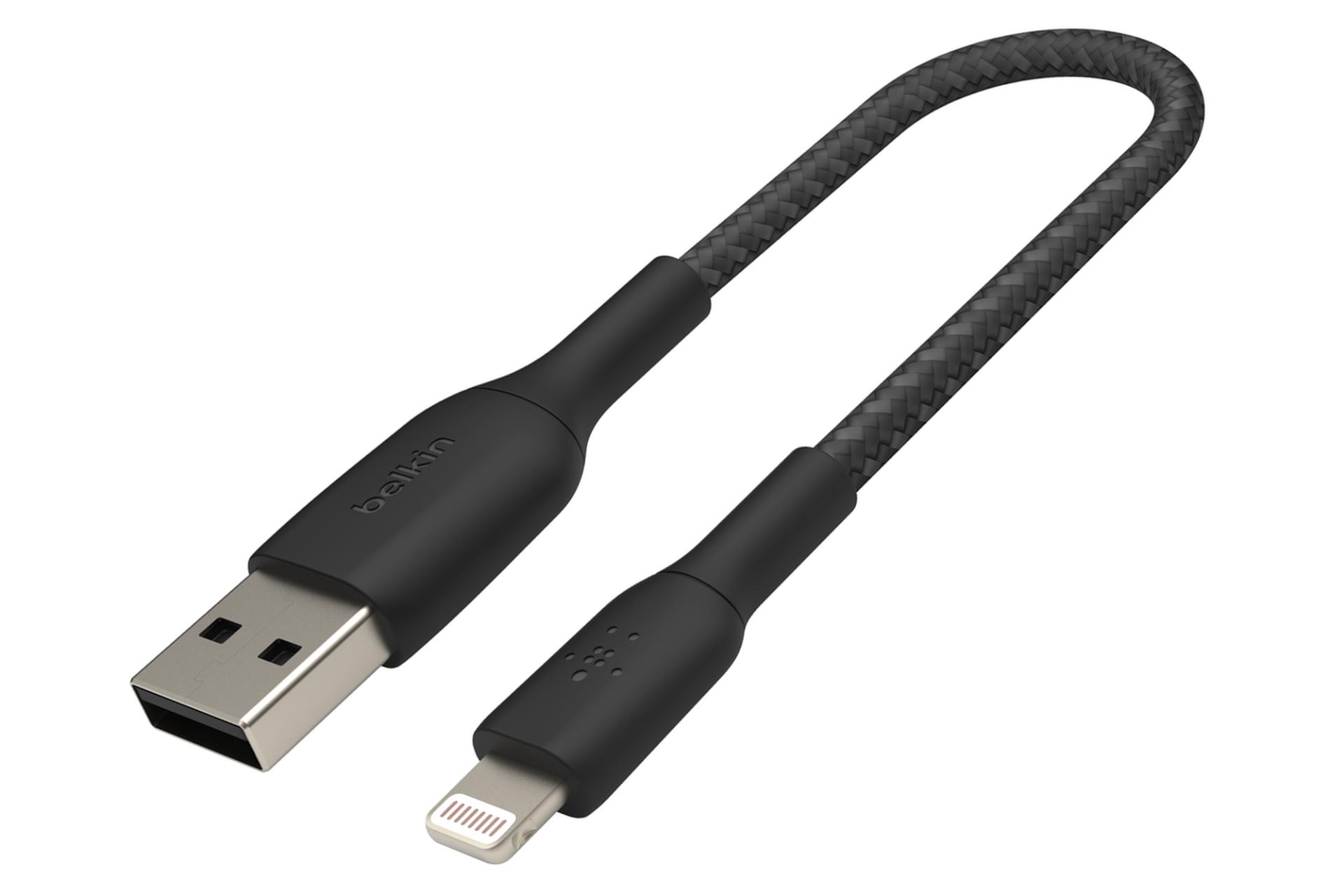 کابل شارژ USB بلکین USB به Lightning مدل BoostCharge Braided CAA002 با طول 1 متر