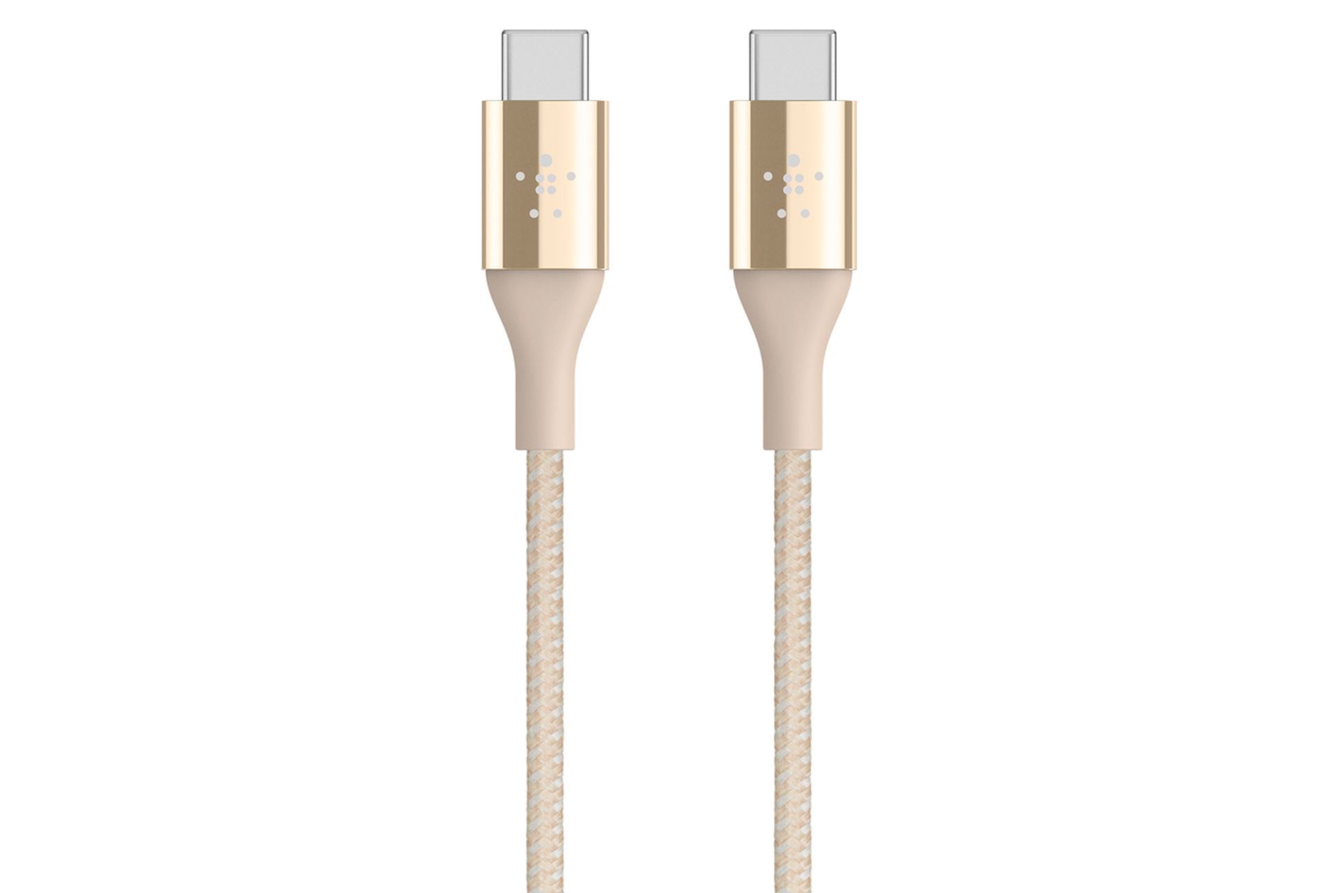 کابل شارژ USB بلکین Type-C به Type-C مدل MIXIT DuraTek F2CU050 با طول 1.2 متر طلایی