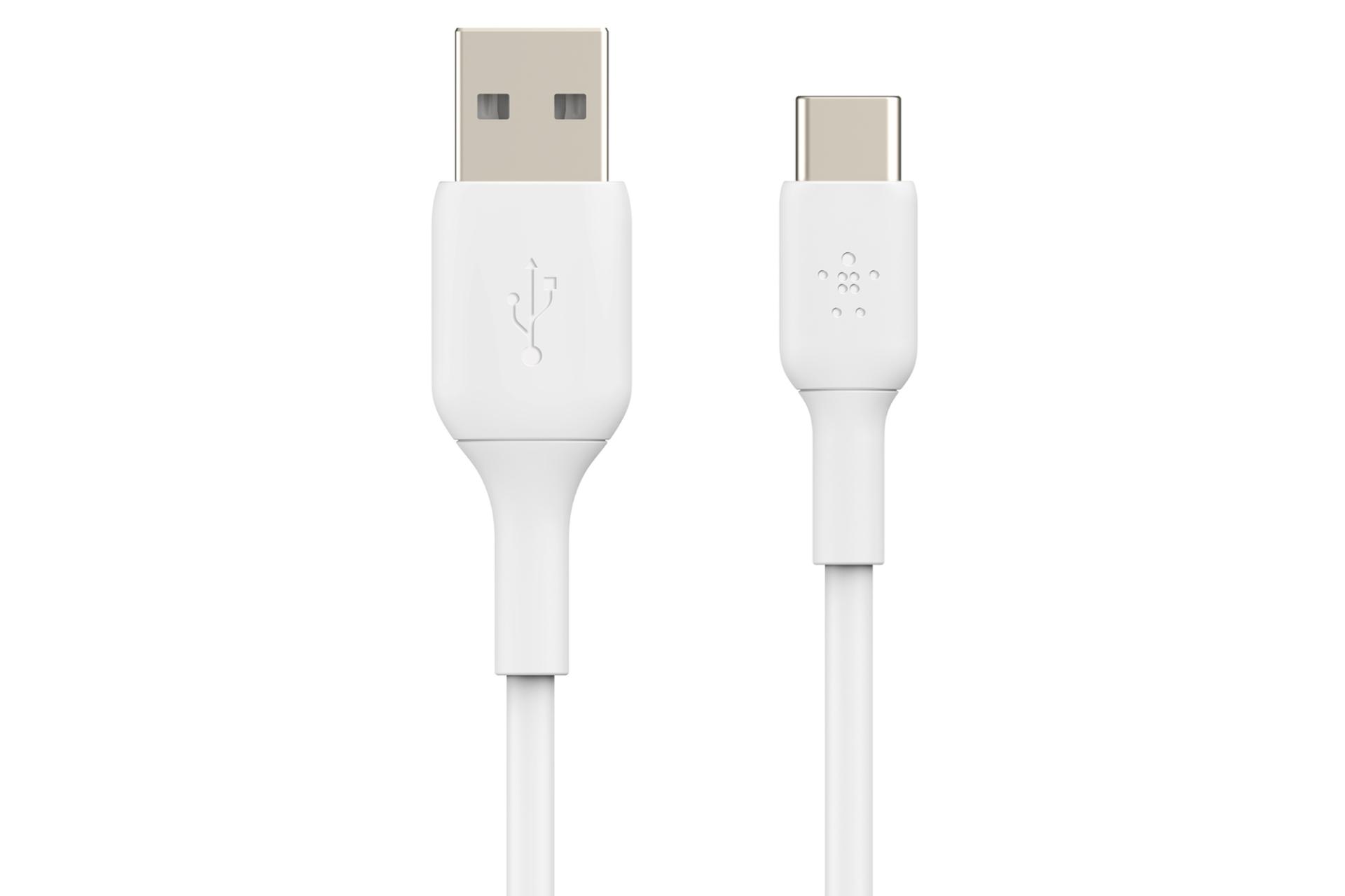 کابل شارژ USB بلکین USB به Type-C مدل BoostCharge CAB001 با طول 2 متر سفید